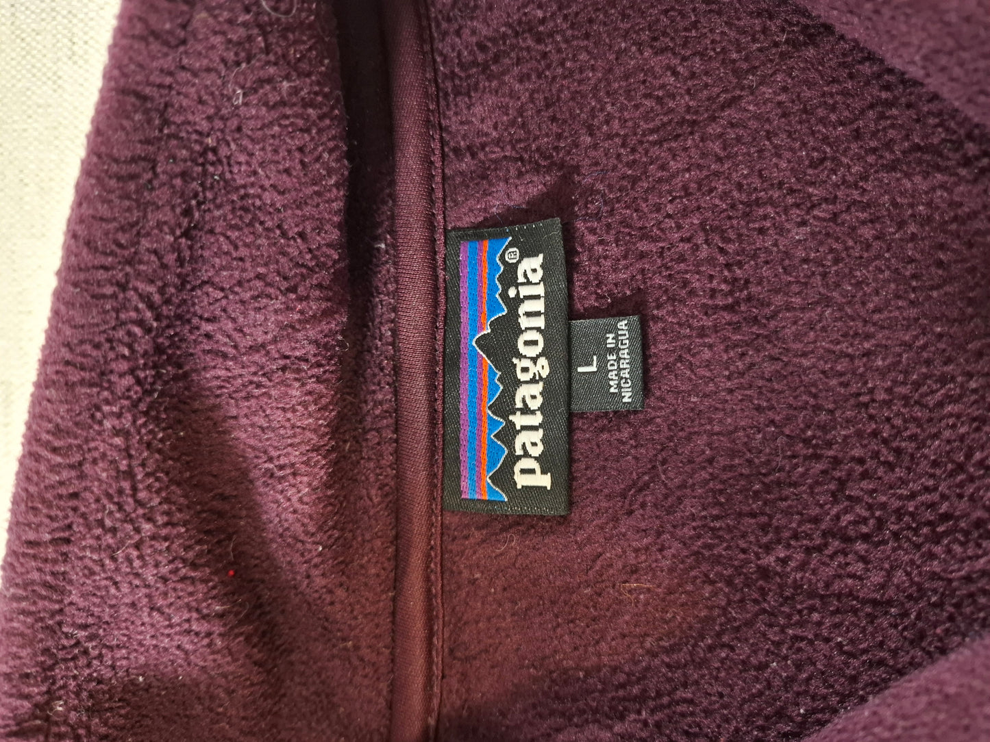 001505 – Patagonia Fleece Jacket – Purple, Size L