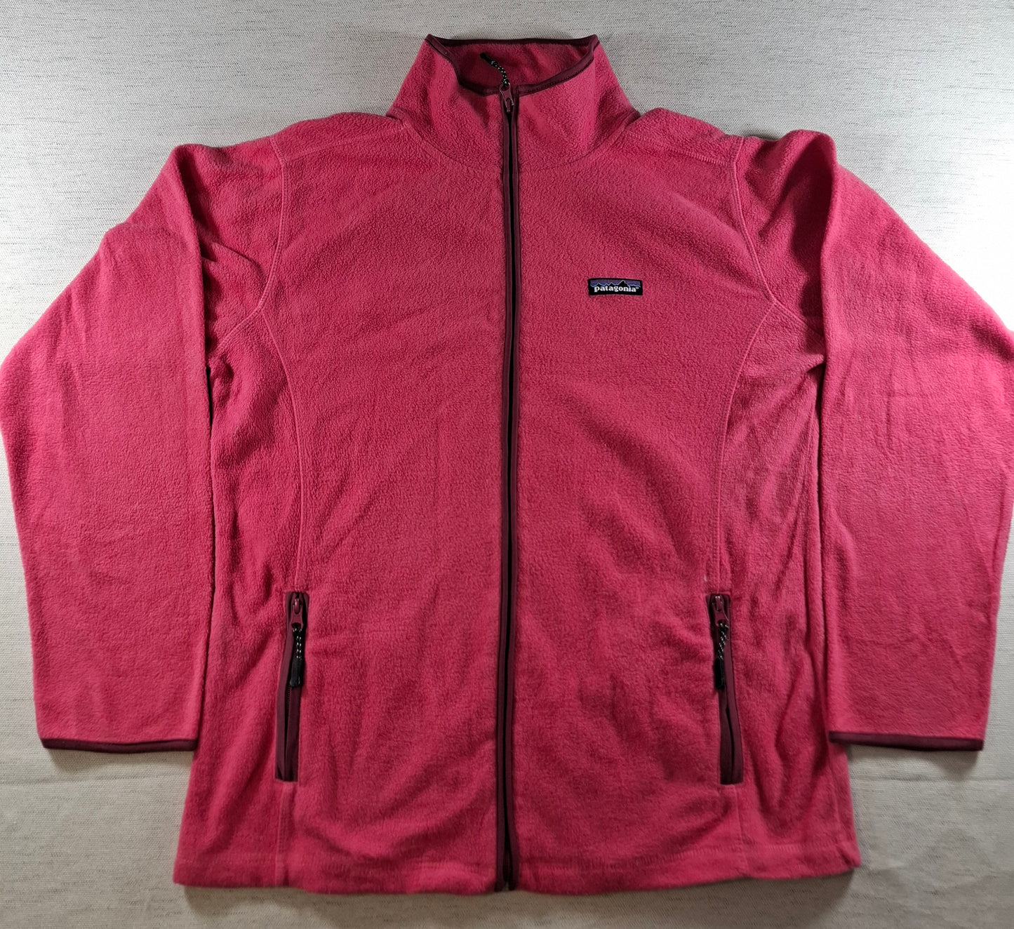 001506 – Patagonia Fleece Jacket – Pink, Size Women's L
