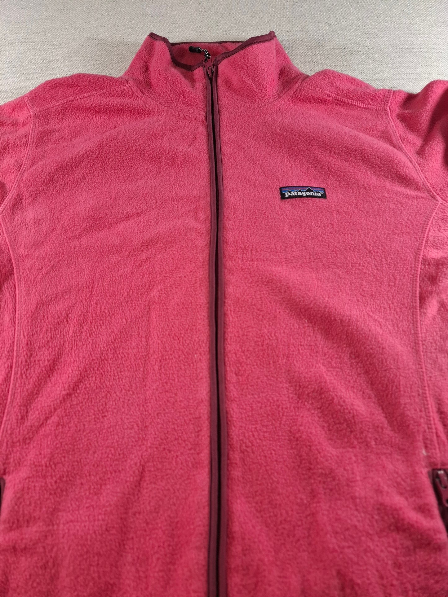 001506 – Patagonia Fleece Jacket – Pink, Size Women's L