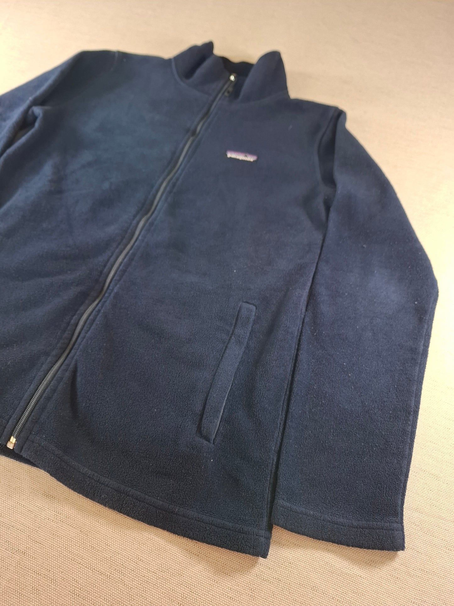 001528 – Patagonia Fleece Jacket – Navy, Size Women's M
