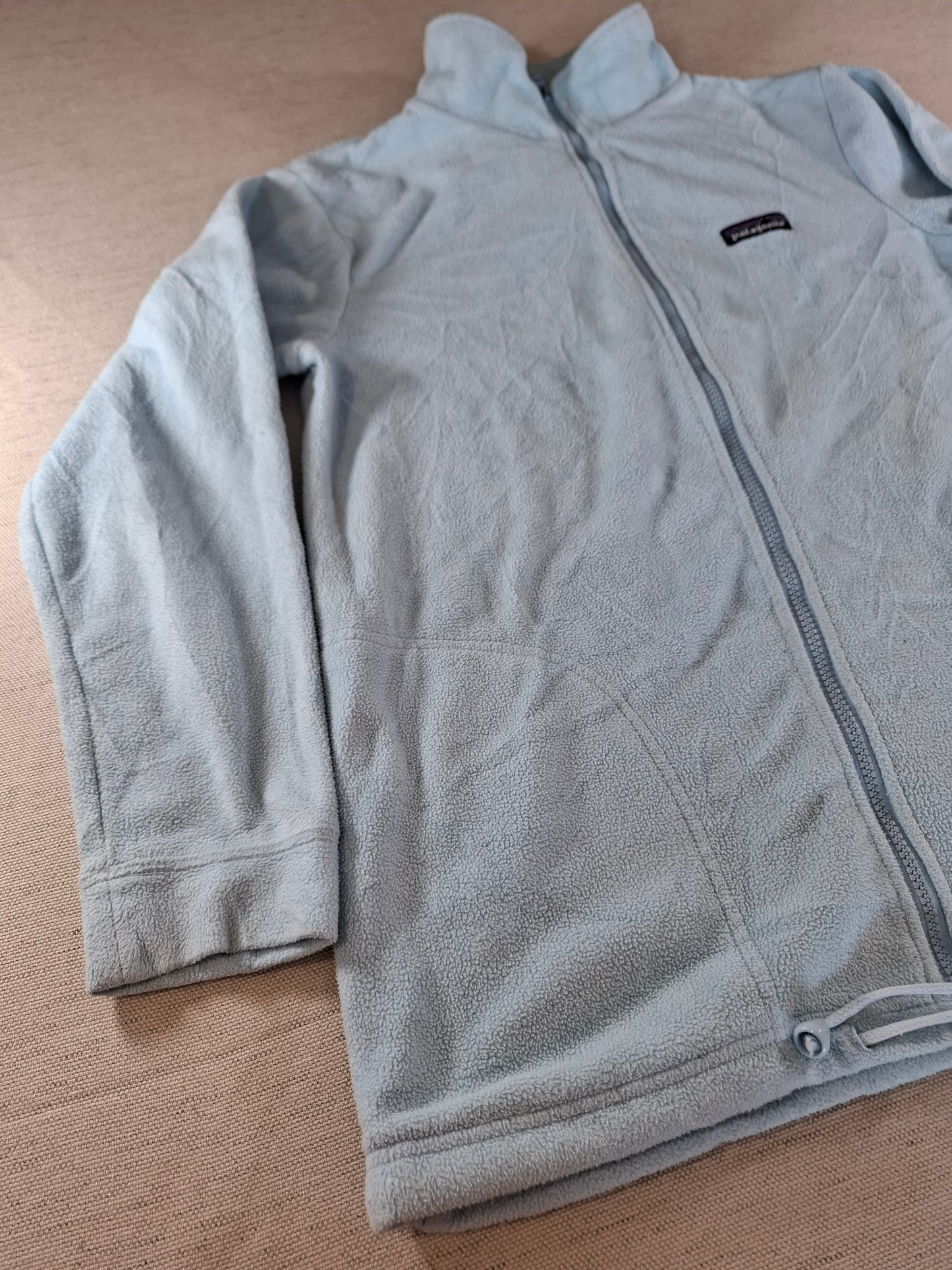 001530 – Patagonia Fleece Jacket – Turquoise, Size XL
