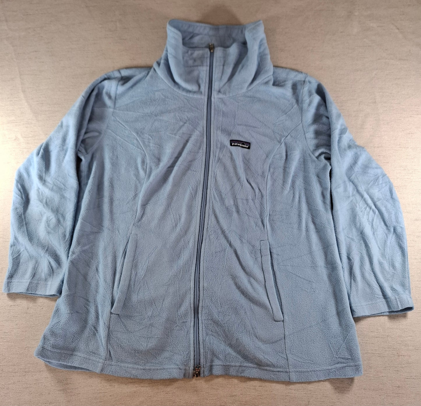 001531 – Patagonia Fleece Jacket – Light Blue, Size XL