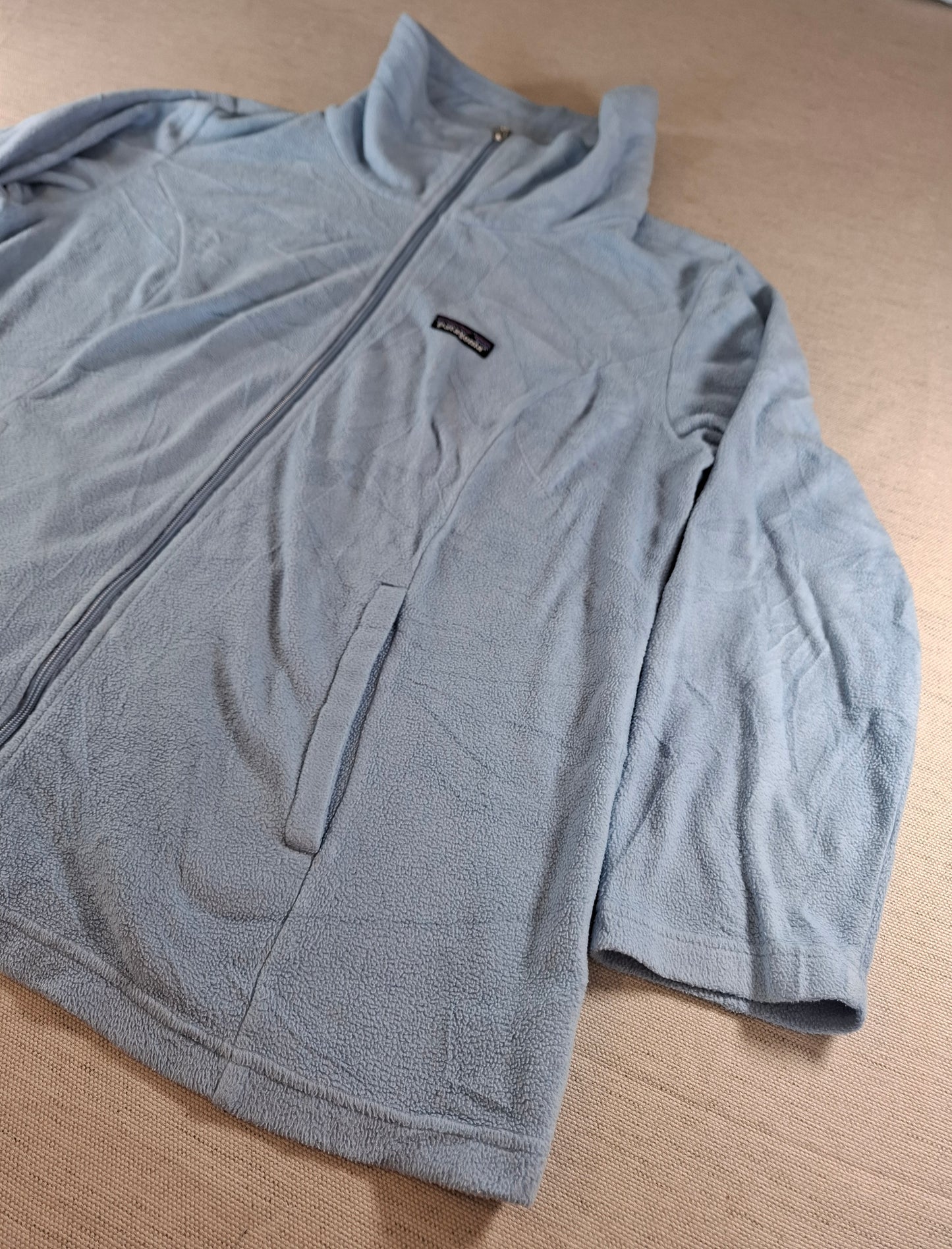 001531 – Patagonia Fleece Jacket – Light Blue, Size XL