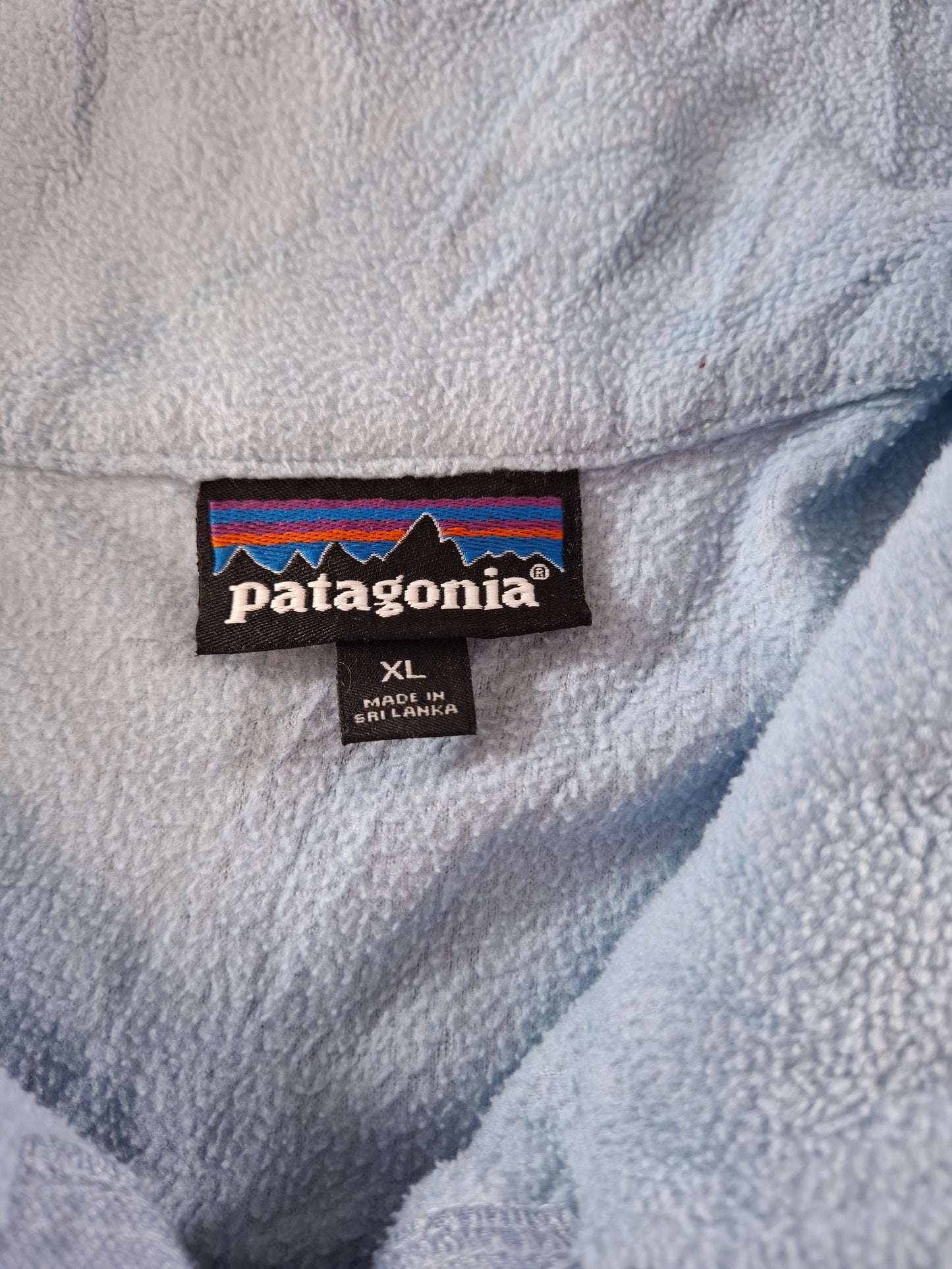 001531 – Patagonia Fleece Jacket – Light Blue, Size XL