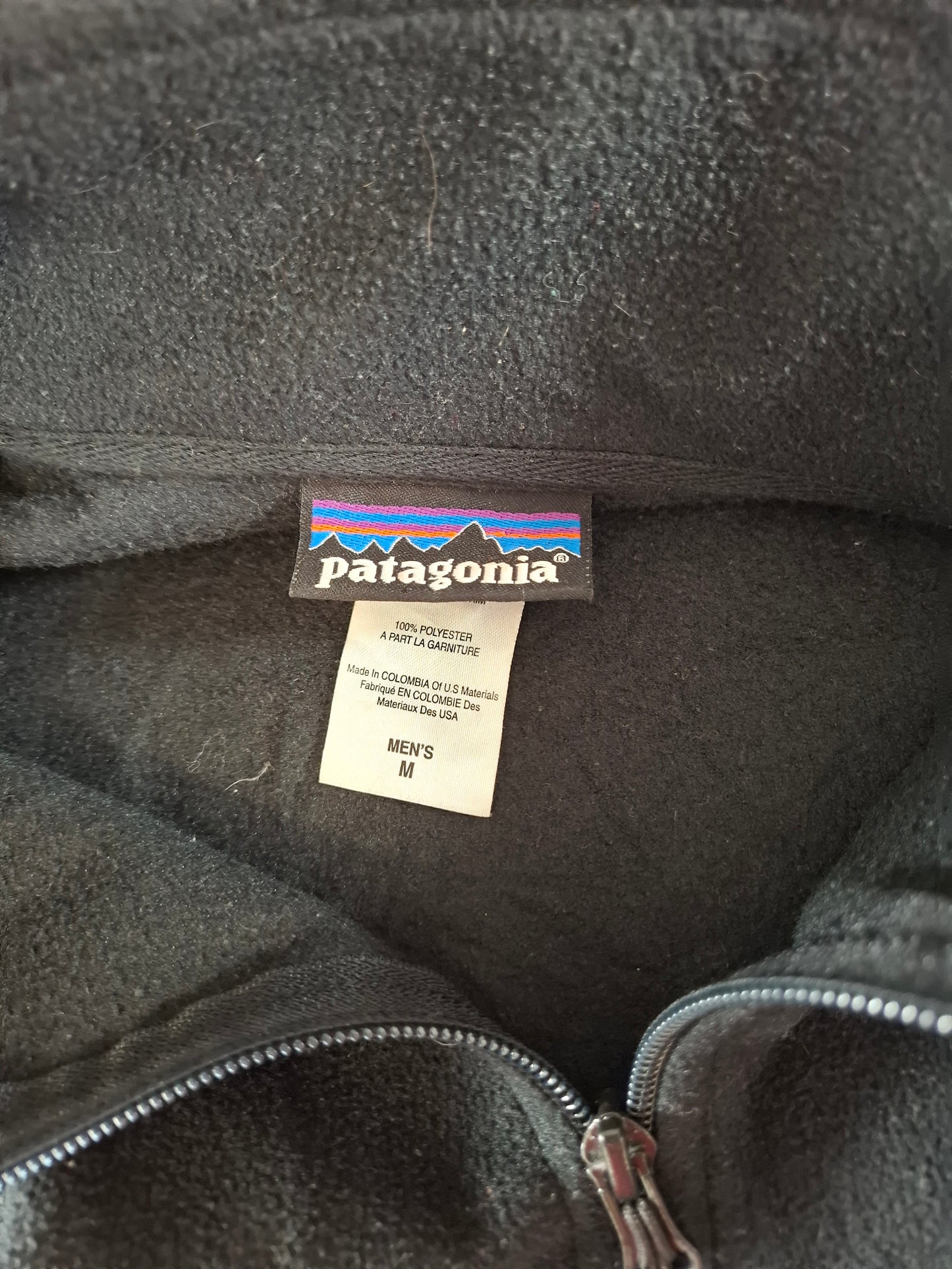 001536 – Patagonia Fleece Jacket – Black, Size M