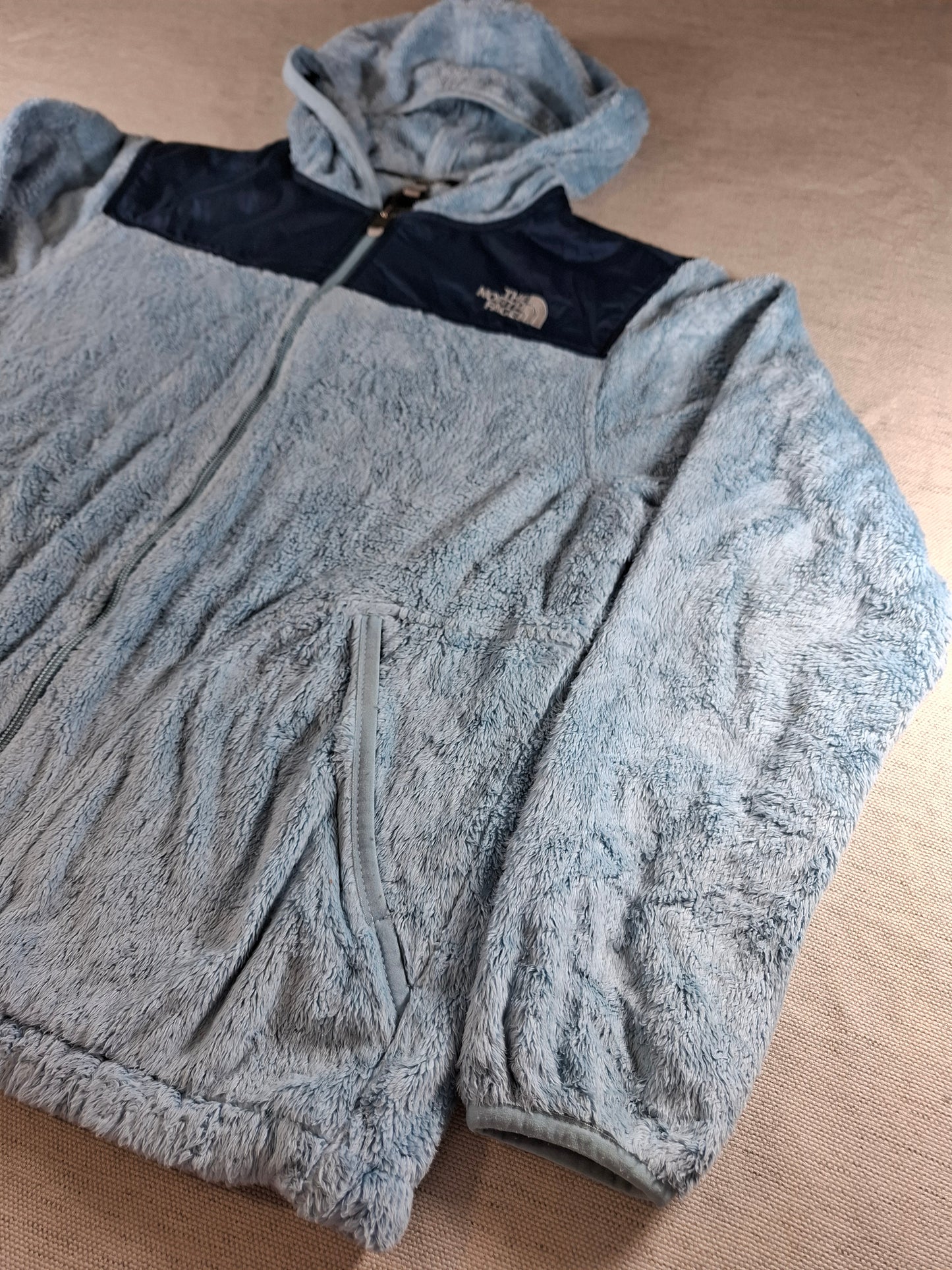 001538 – The North Face Fleece Jacket – Aqua, Size Women's L