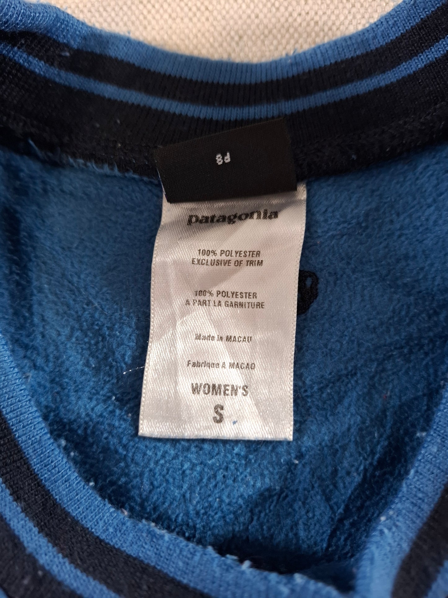 001539 – Patagonia Fleece Sweater – Blue, Size Women's S