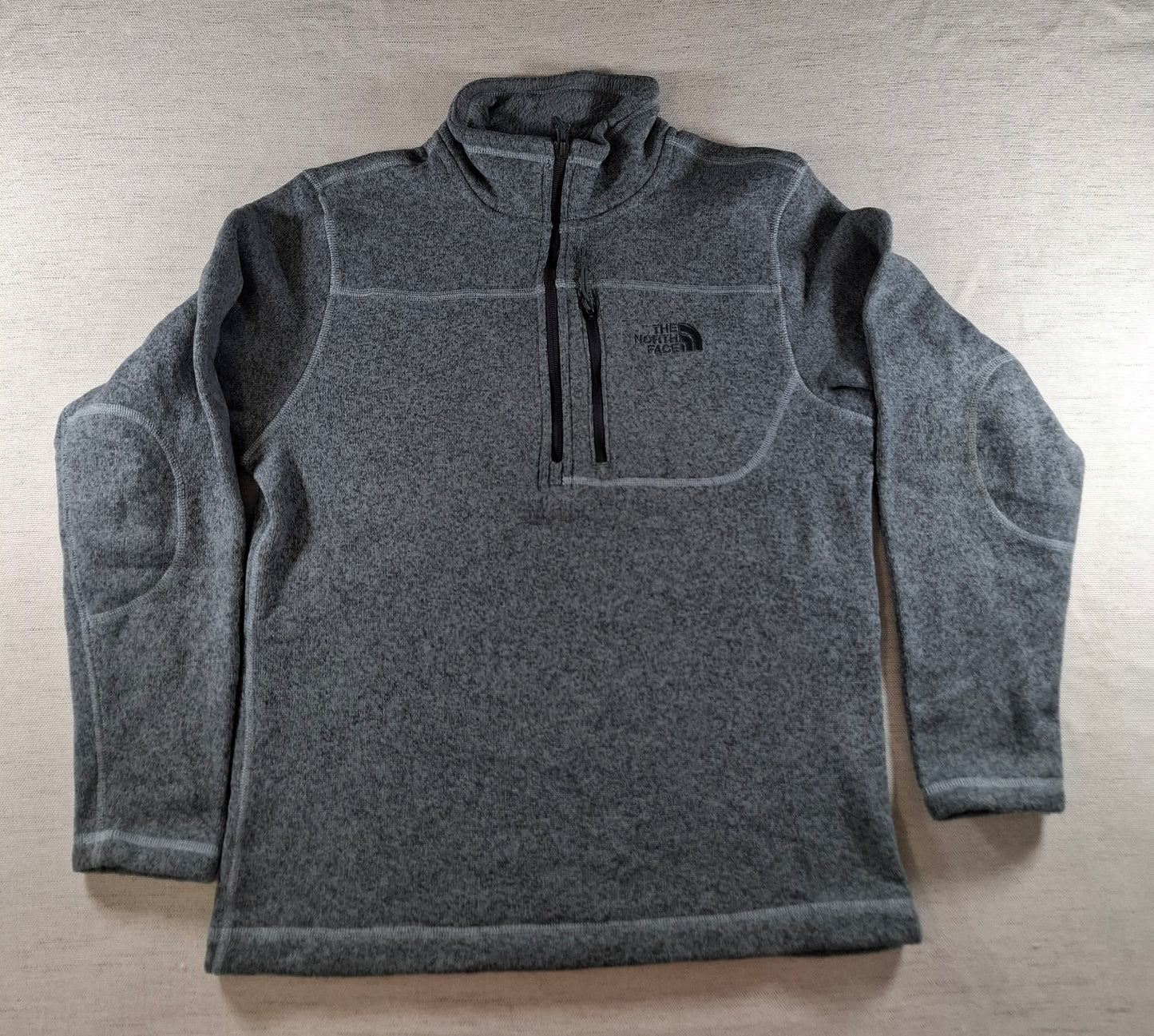 001546 – The North Face Half-Zip Fleece – Grey, Size M