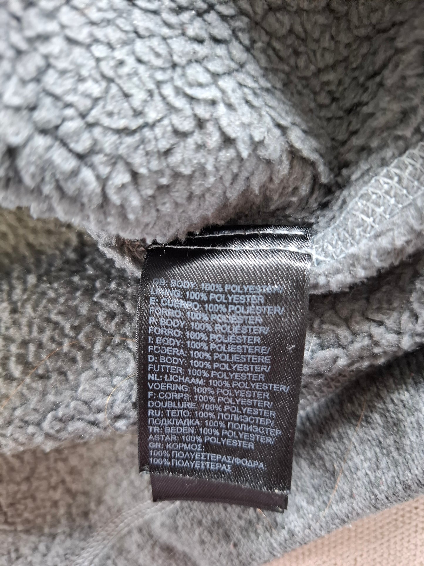 001546 – The North Face Half-Zip Fleece – Grey, Size M