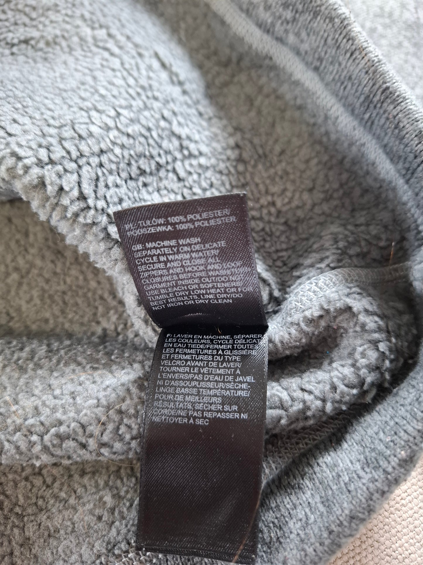 001546 – The North Face Half-Zip Fleece – Grey, Size M