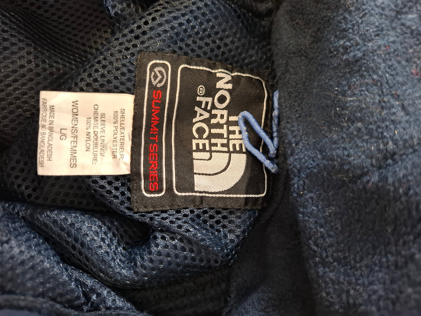 001547 – The North Face Fleece Jacket (Summit Series) – Navy, Size Women's L