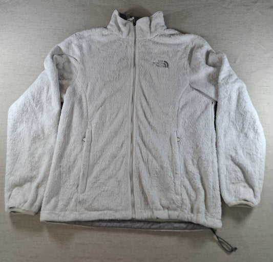 001552 – The North Face Fleece Jacket – White, Size Women's M