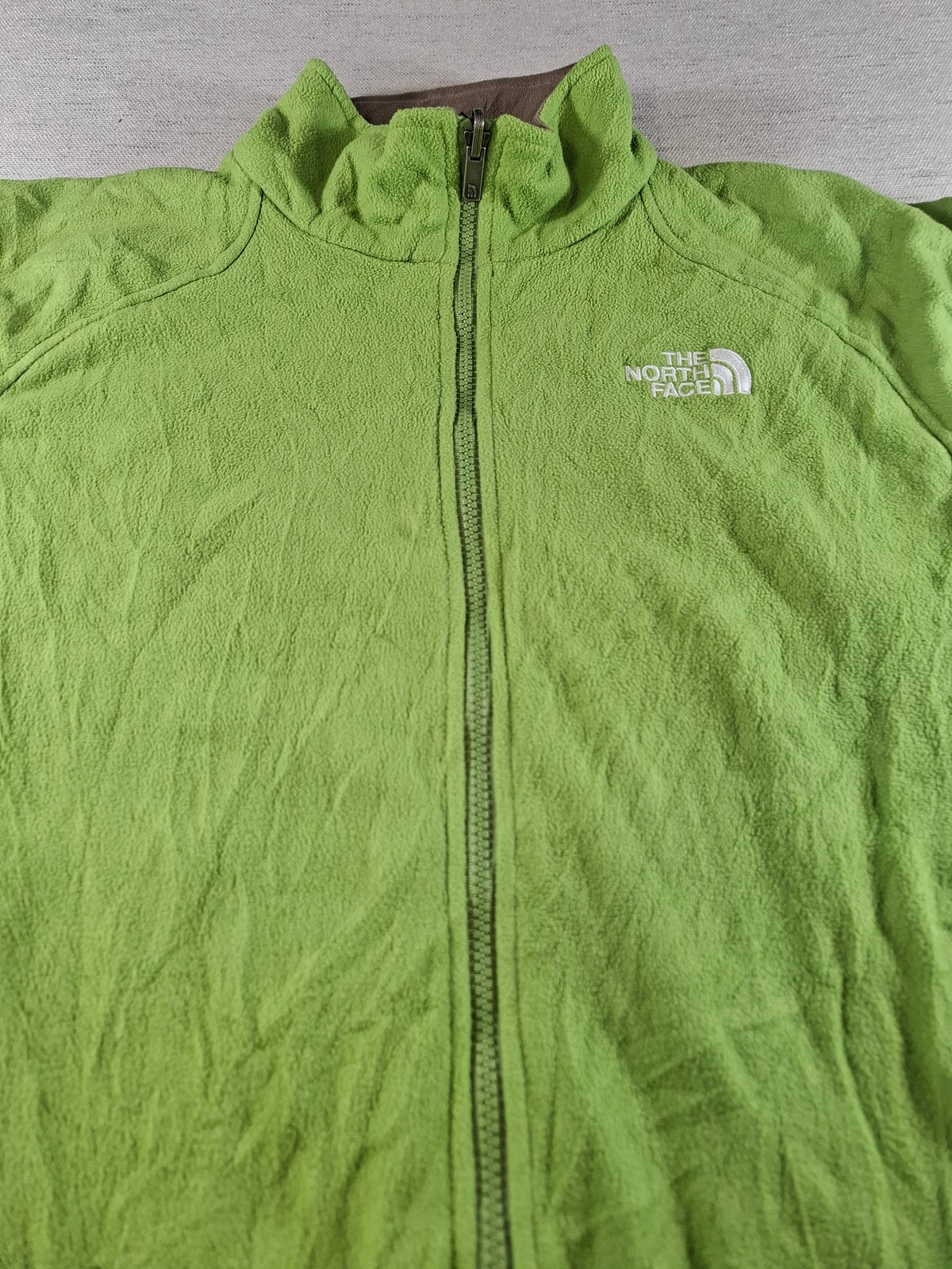 001553 – The North Face Fleece Jacket – Green, Size Women's S