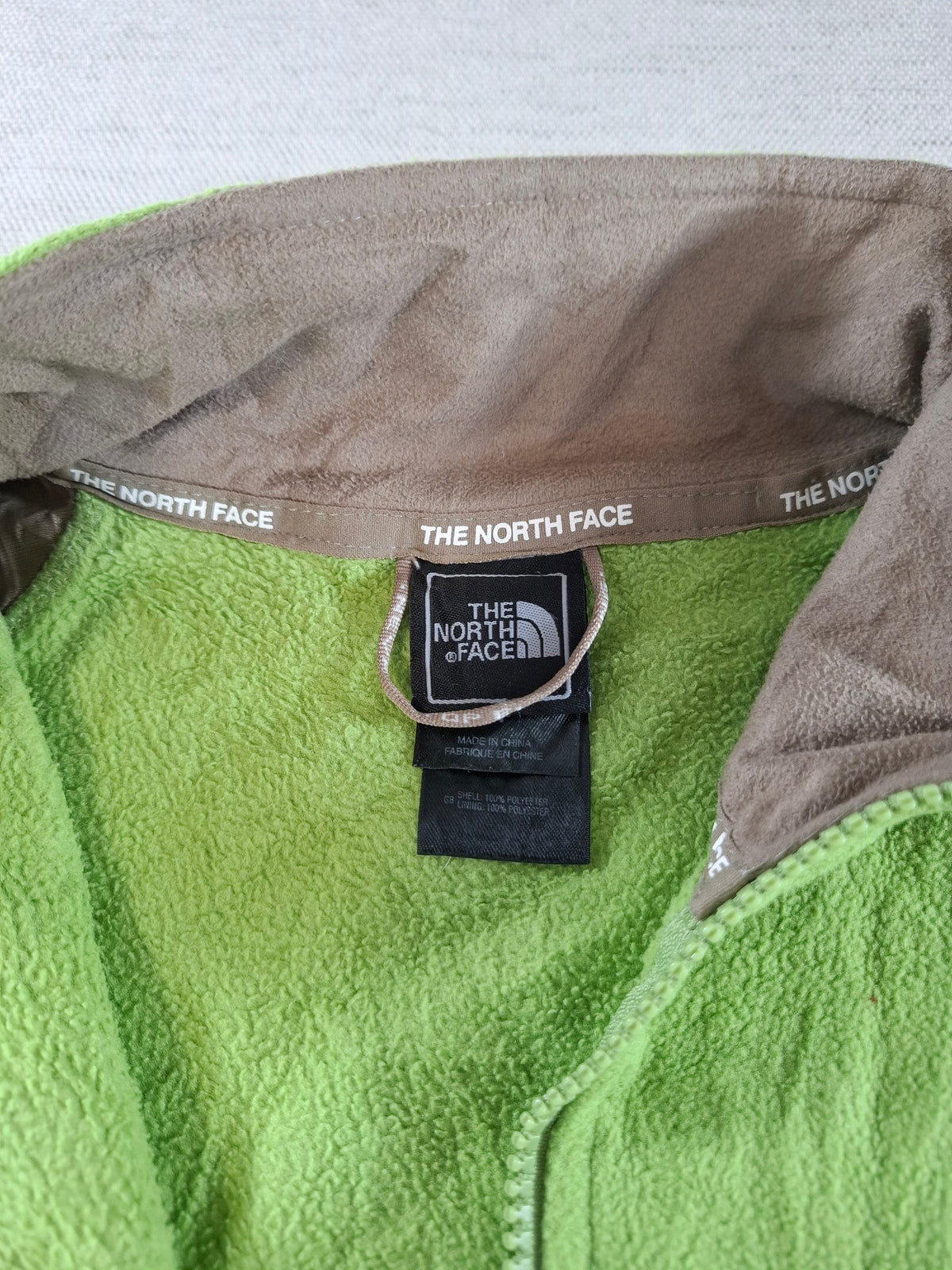 001553 – The North Face Fleece Jacket – Green, Size Women's S