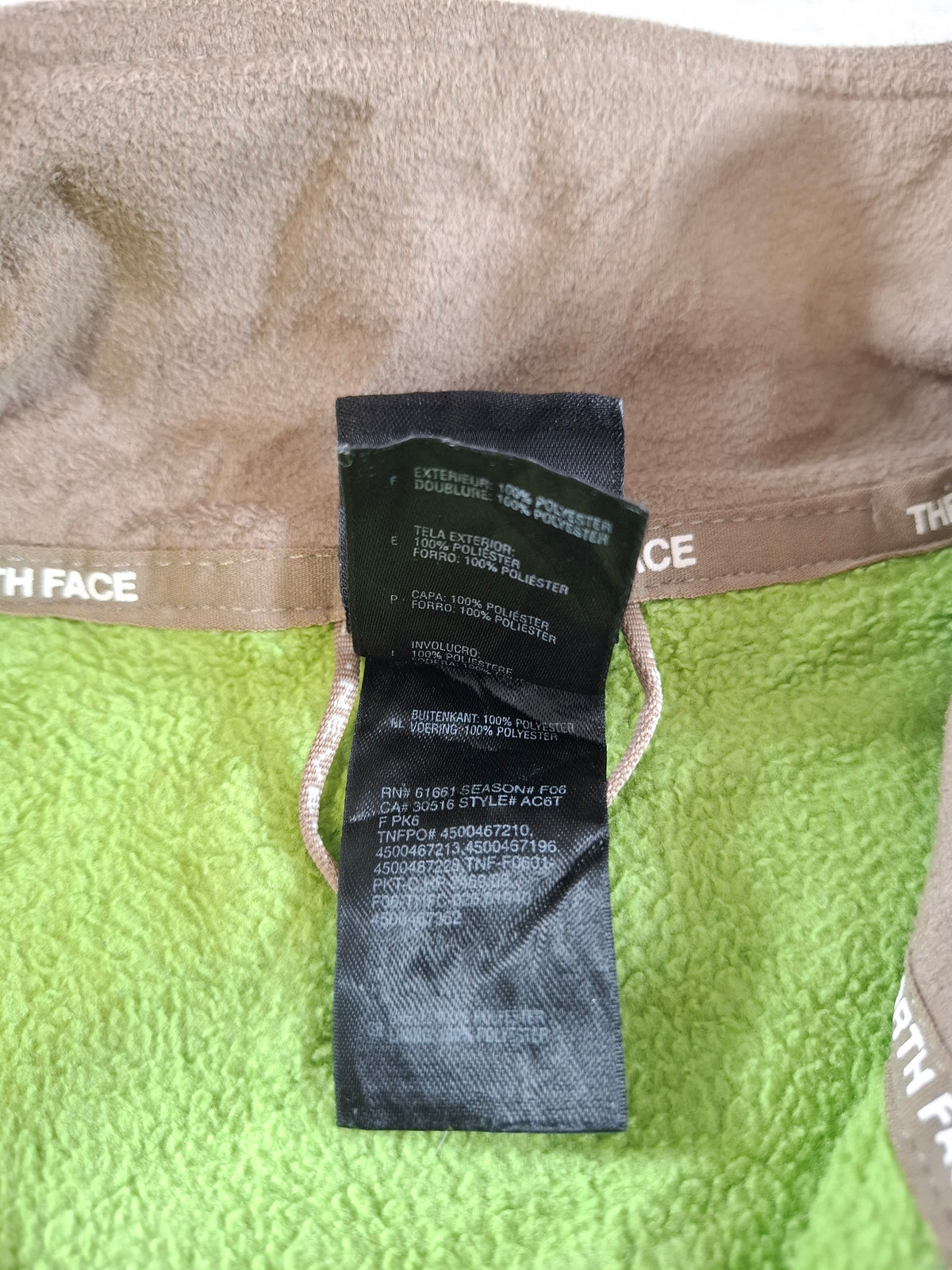 001553 – The North Face Fleece Jacket – Green, Size Women's S