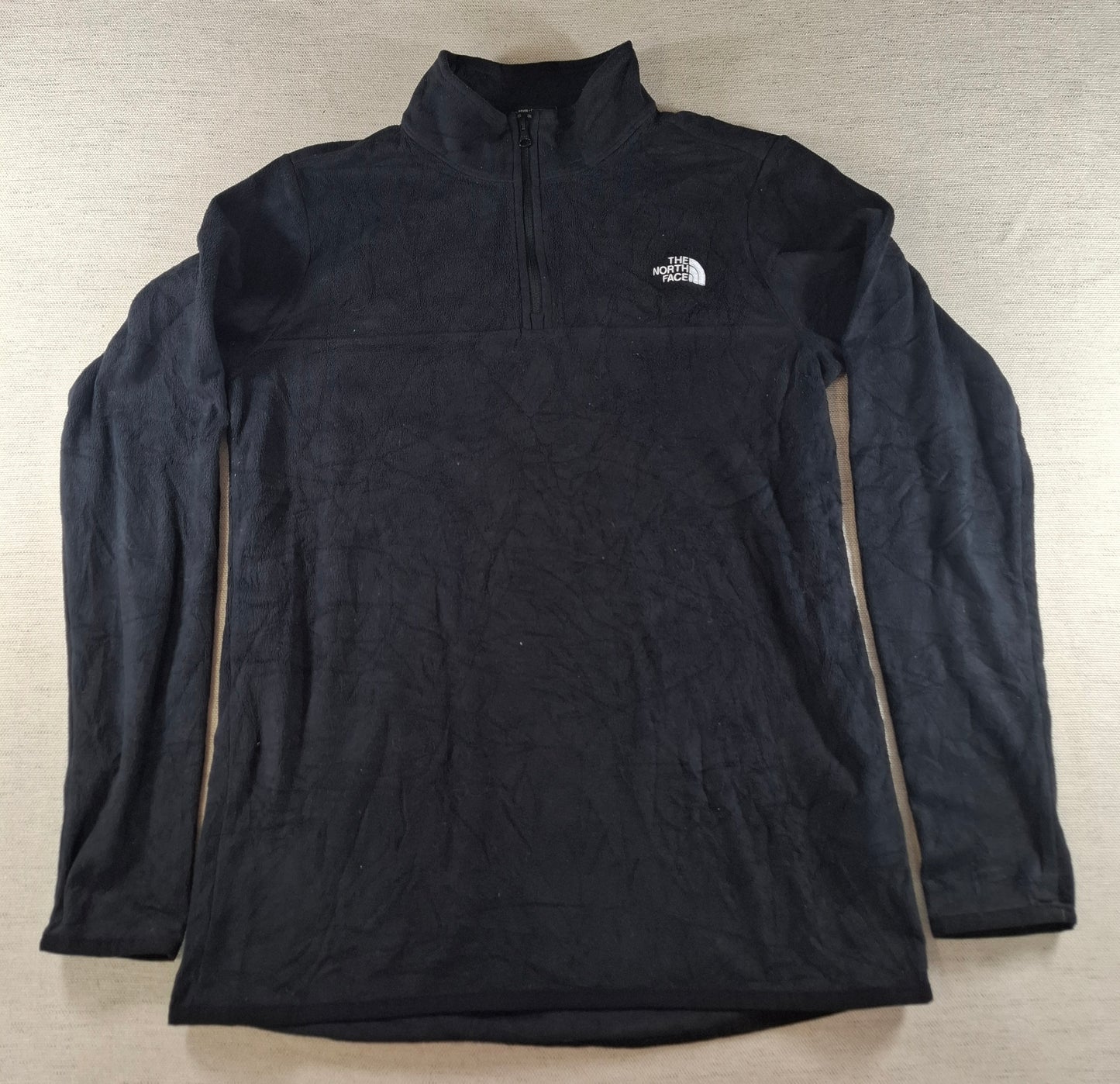 001554 – The North Face Fleece Jacket – Black, Size Women's S