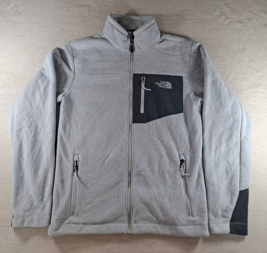001555 – The North Face Fleece Jacket – Grey, Size Men's S