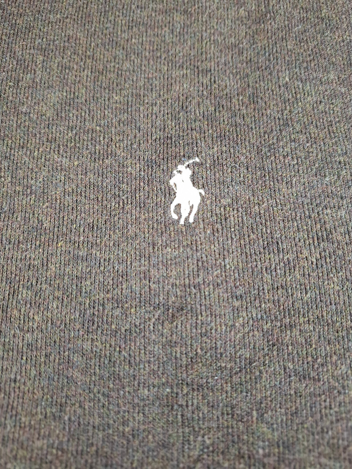001563 – Polo Ralph Lauren Quarter-Zip Sweater – Brown, Size XXL