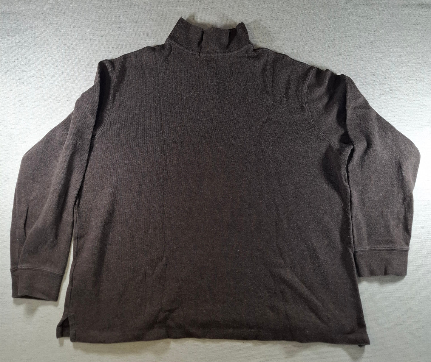 001563 – Polo Ralph Lauren Quarter-Zip Sweater – Brown, Size XXL