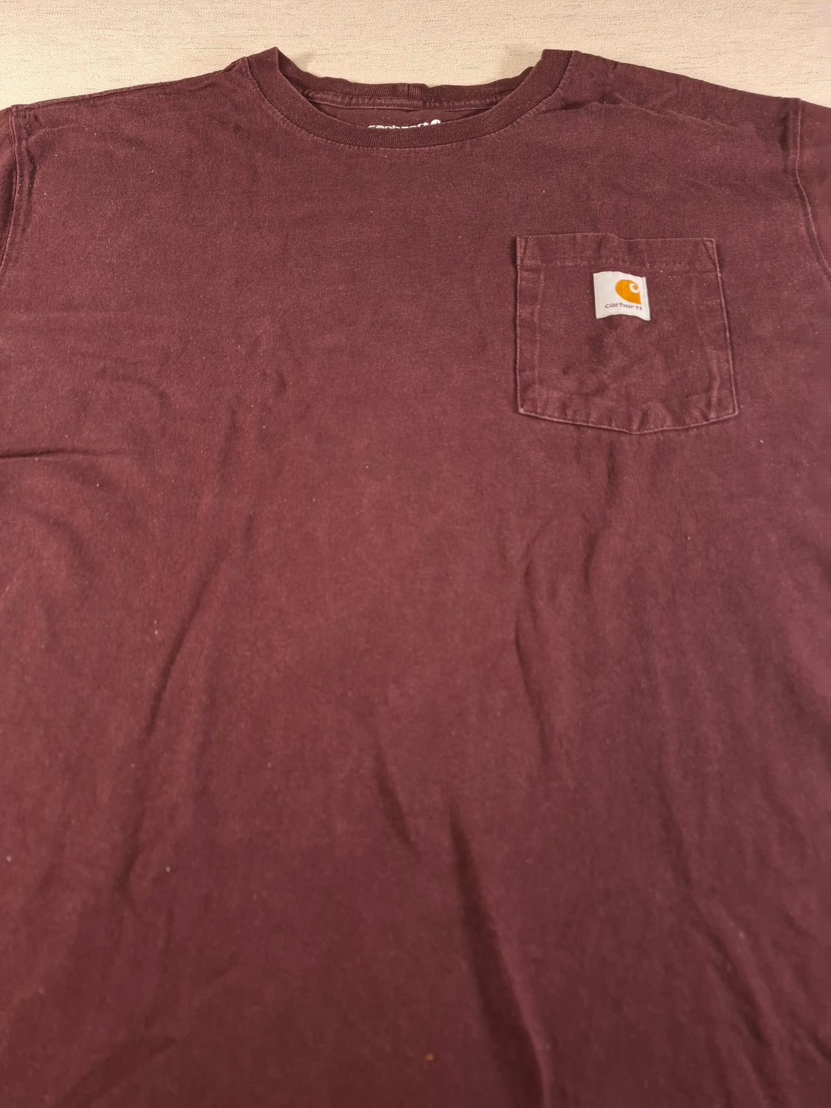 001567 – Carhartt T-Shirt – Burgundy Red, Size L