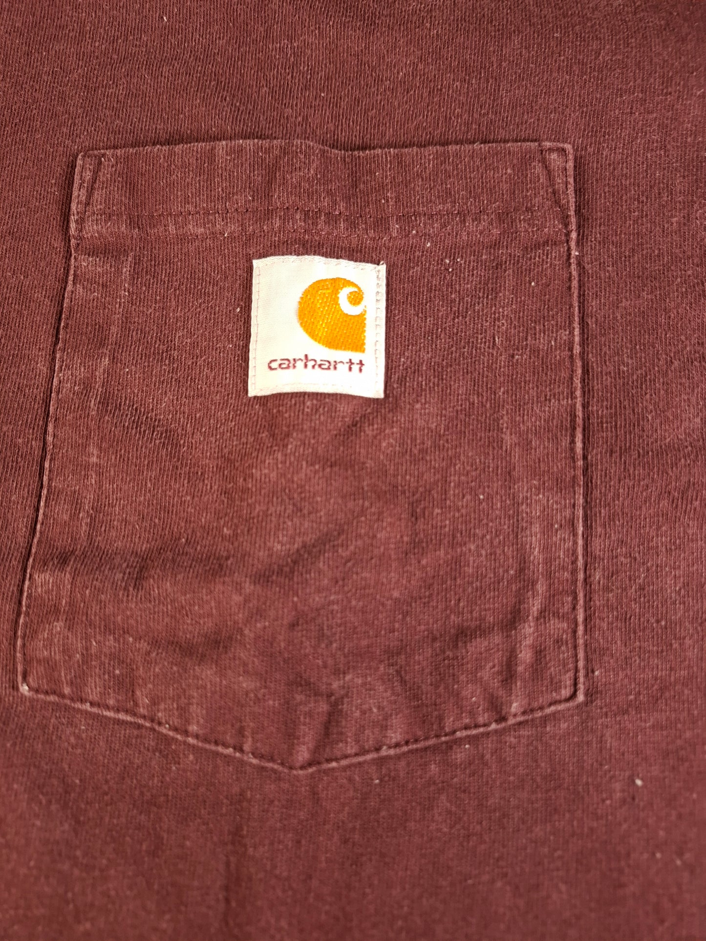 001567 – Carhartt T-Shirt – Burgundy Red, Size L