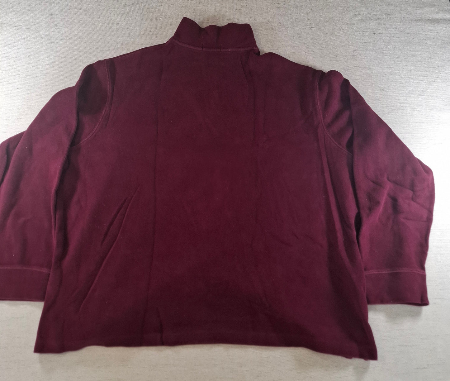 001573 – Polo Ralph Lauren Quarter-Zip Sweater – Burgundy Red, Size XXL