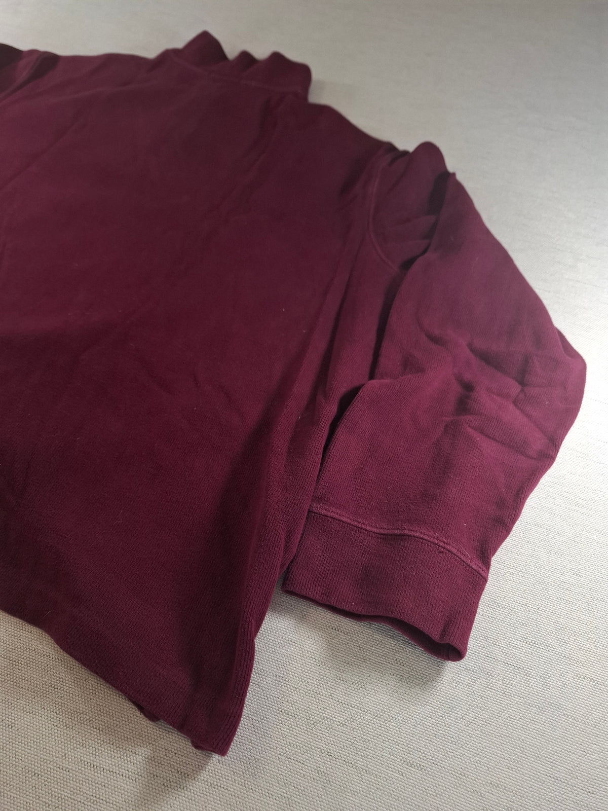 001573 – Polo Ralph Lauren Quarter-Zip Sweater – Burgundy Red, Size XXL