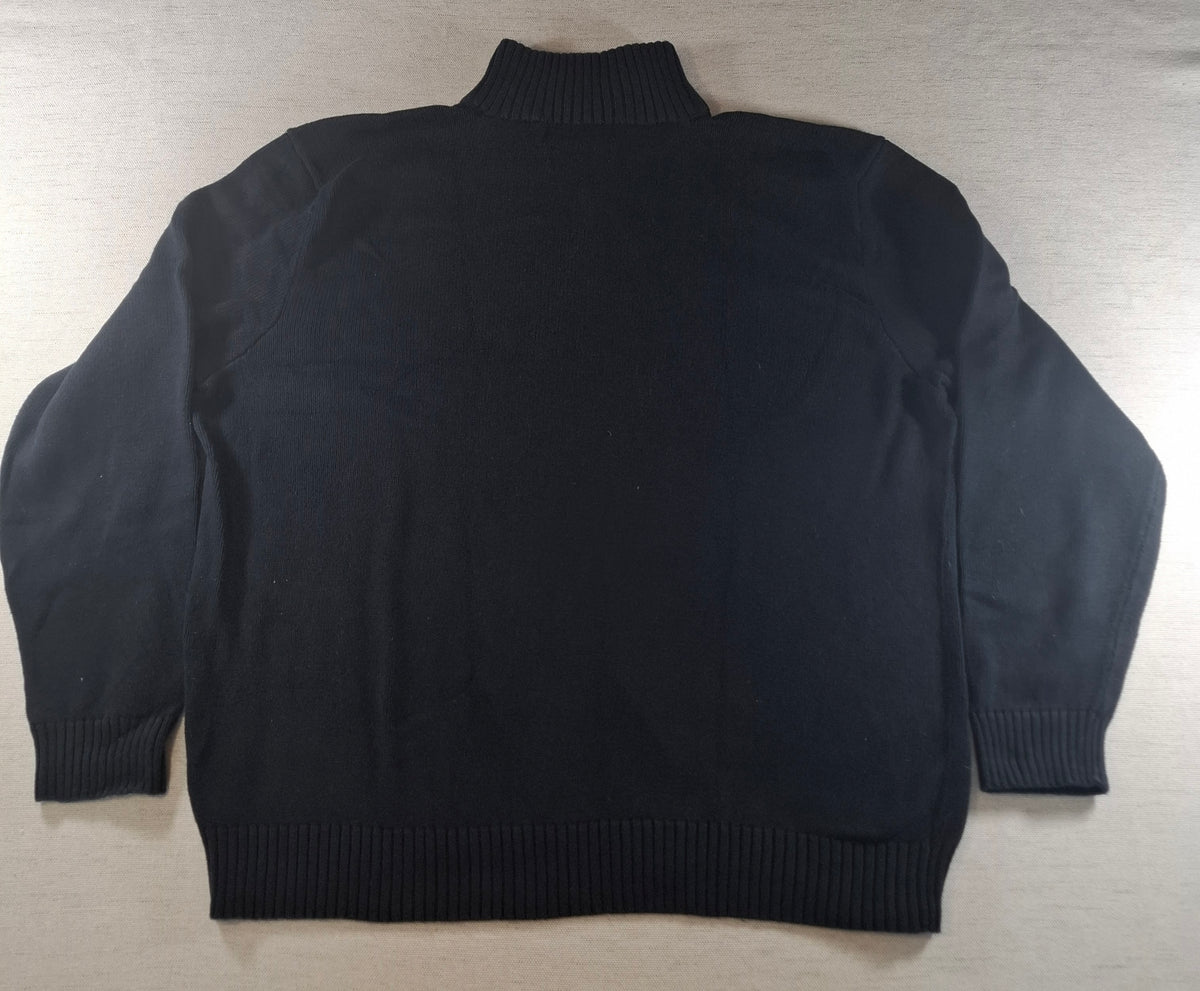 001574 – Polo Ralph Lauren Quarter-Zip Sweater – Black, Size XXL