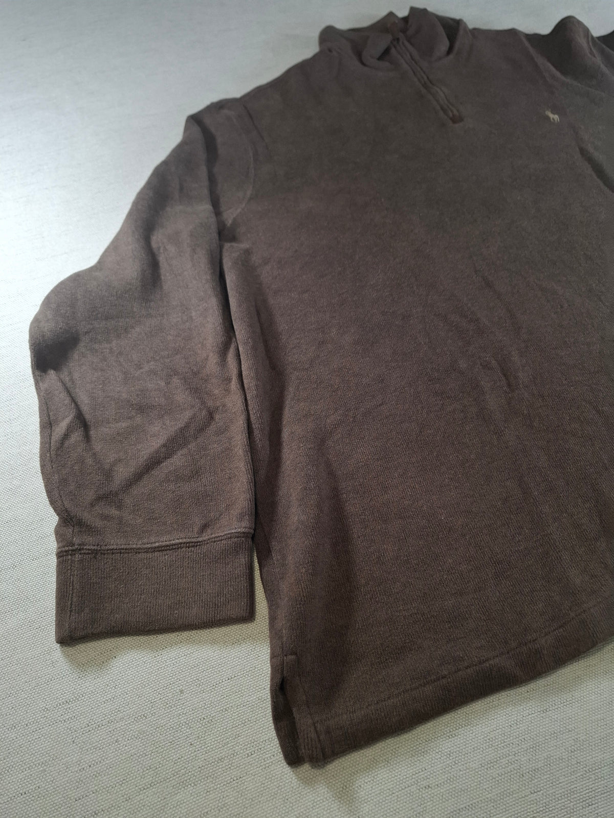 001575 – Polo Ralph Lauren Quarter-Zip Sweater – Brown, Size XXL