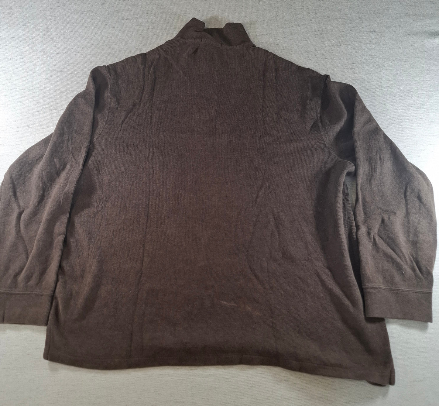 001575 – Polo Ralph Lauren Quarter-Zip Sweater – Brown, Size XXL