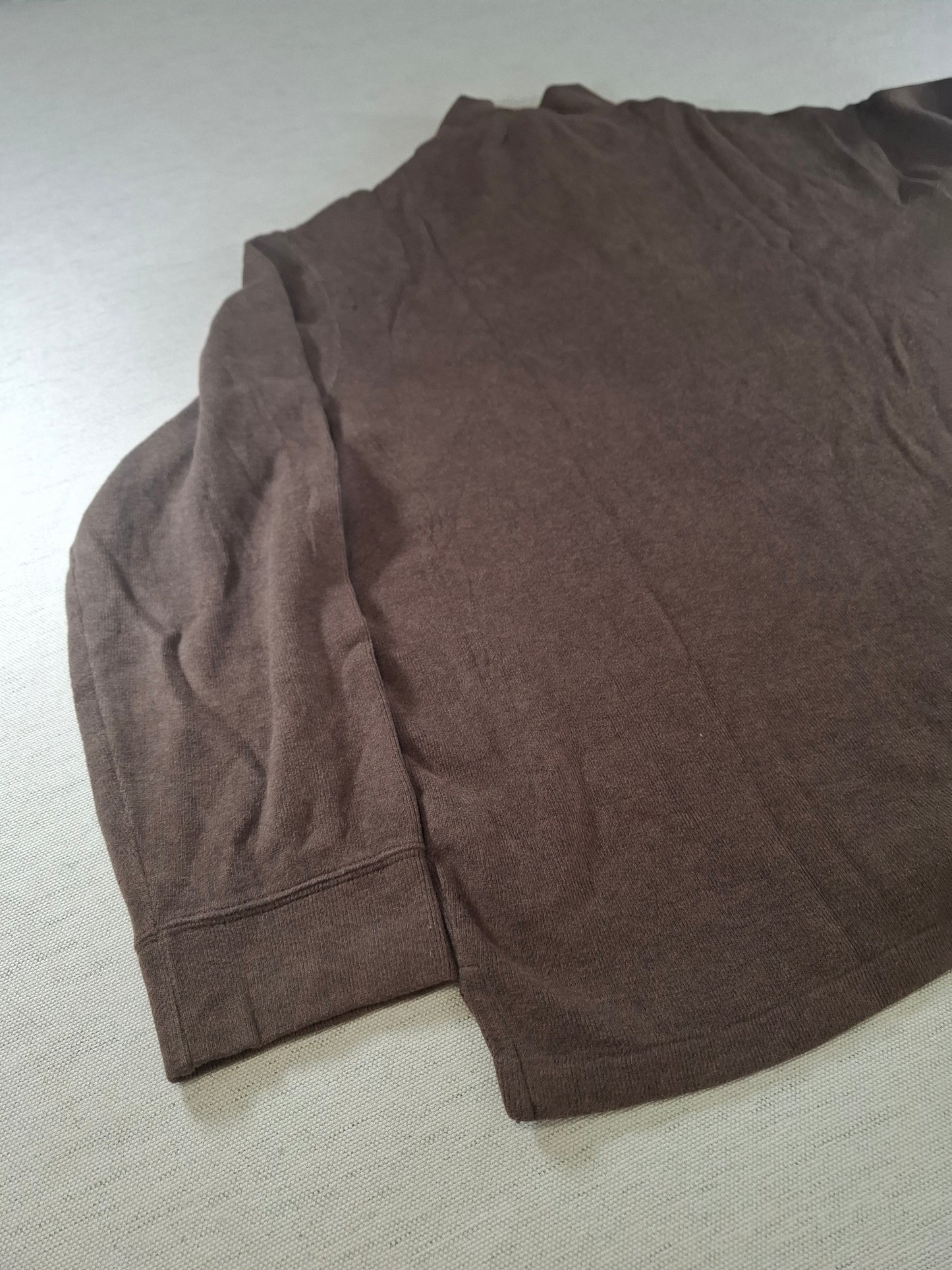 001575 – Polo Ralph Lauren Quarter-Zip Sweater – Brown, Size XXL