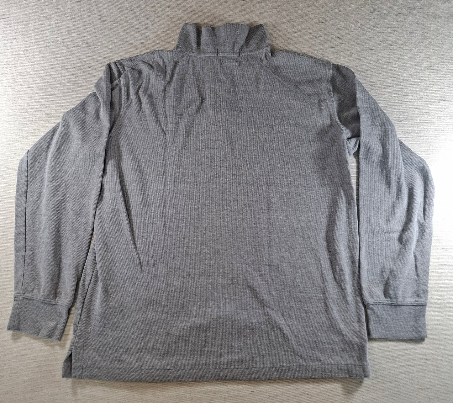 001576 – Polo Ralph Lauren Quarter-Zip Sweater – Grey, Size XL