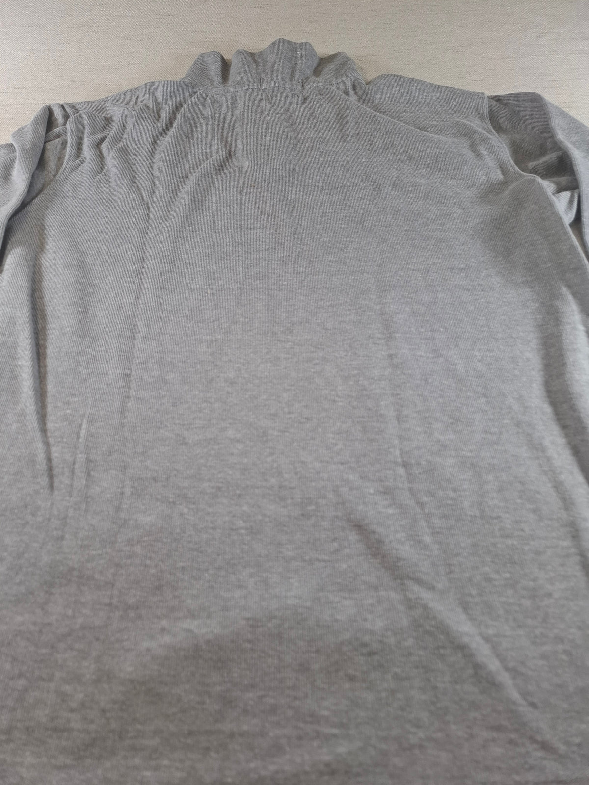 001576 – Polo Ralph Lauren Quarter-Zip Sweater – Grey, Size XL