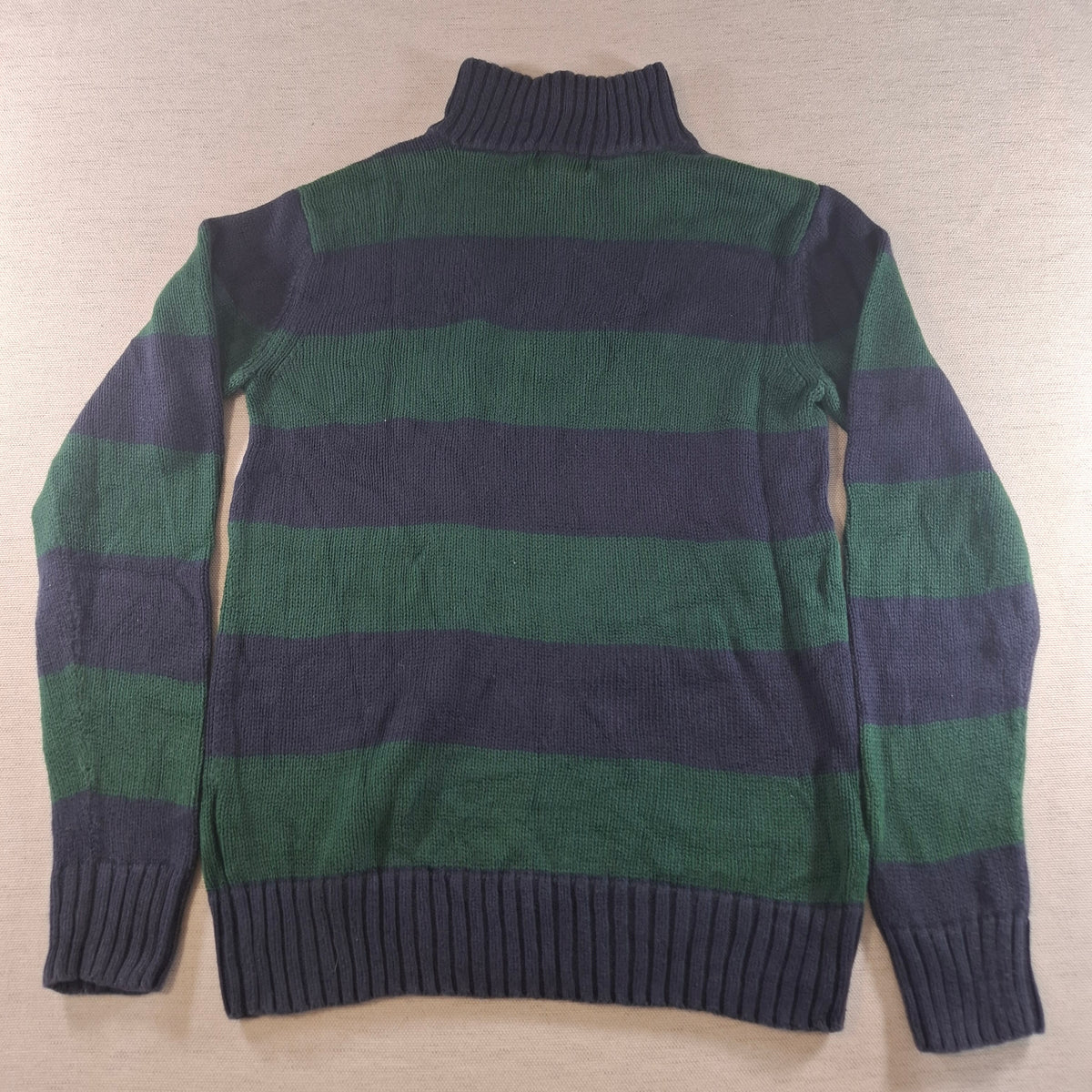 001578 – Polo Ralph Lauren 1/4 Zip Pullover – Blue/Green, Size L FOR BOYS (18/20YRS)