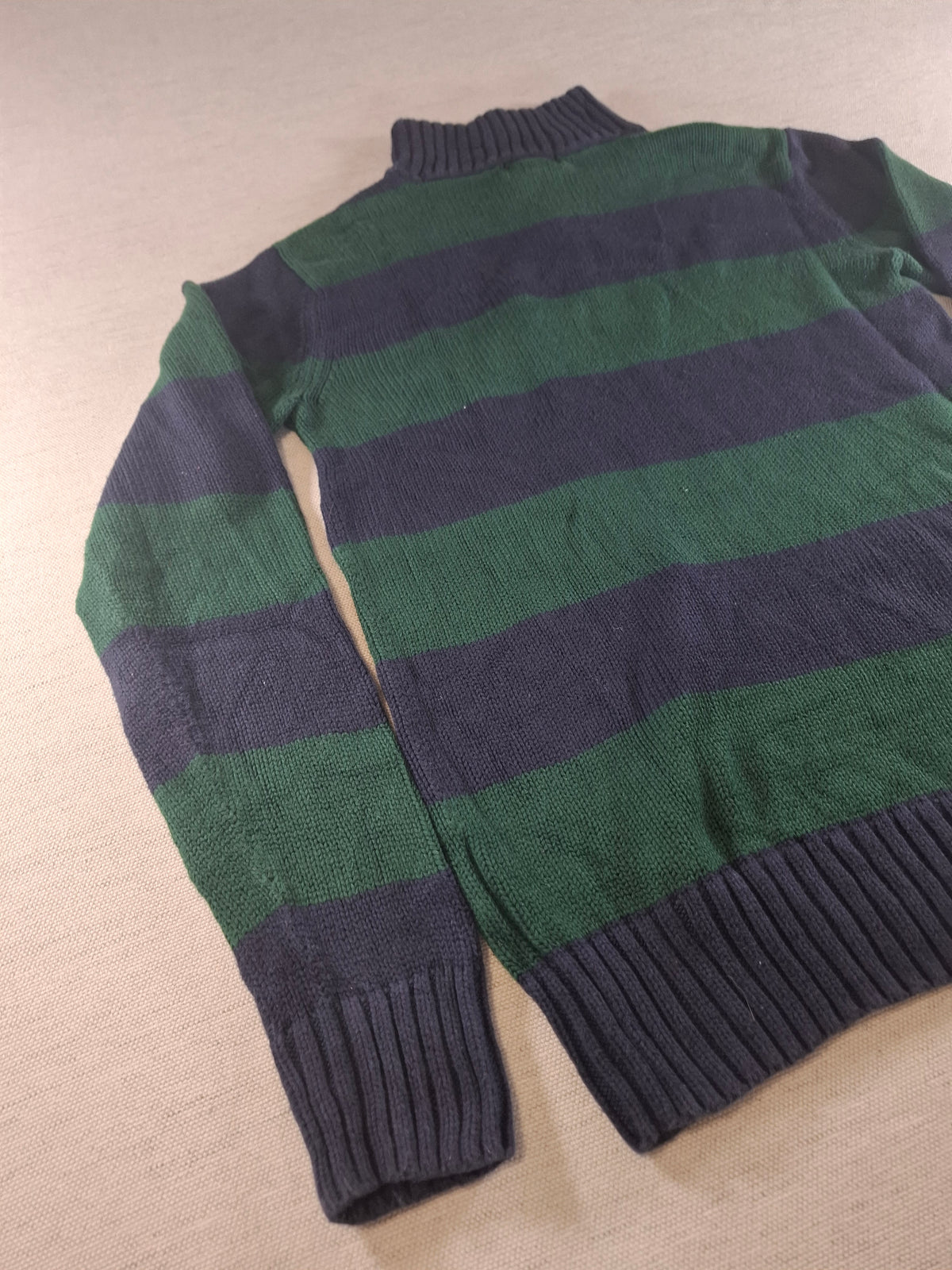 001578 – Polo Ralph Lauren 1/4 Zip Pullover – Blue/Green, Size L FOR BOYS (18/20YRS)