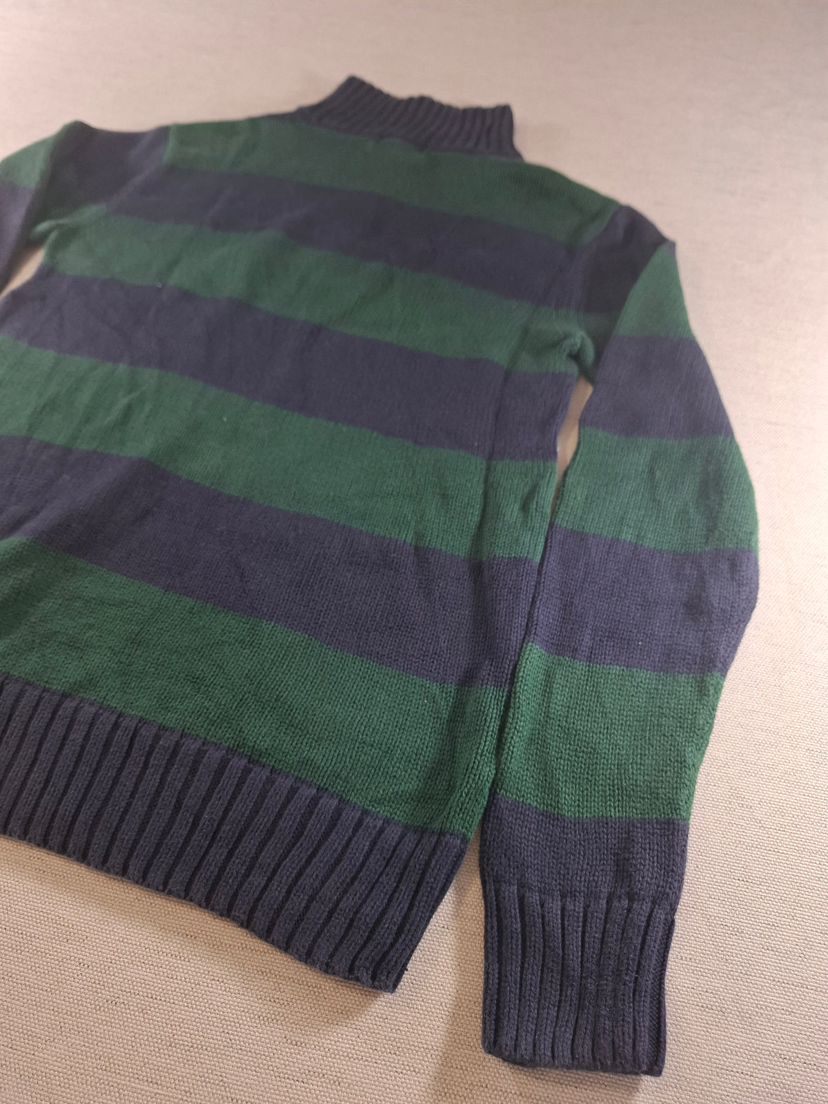001578 – Polo Ralph Lauren 1/4 Zip Pullover – Blue/Green, Size L FOR BOYS (18/20YRS)