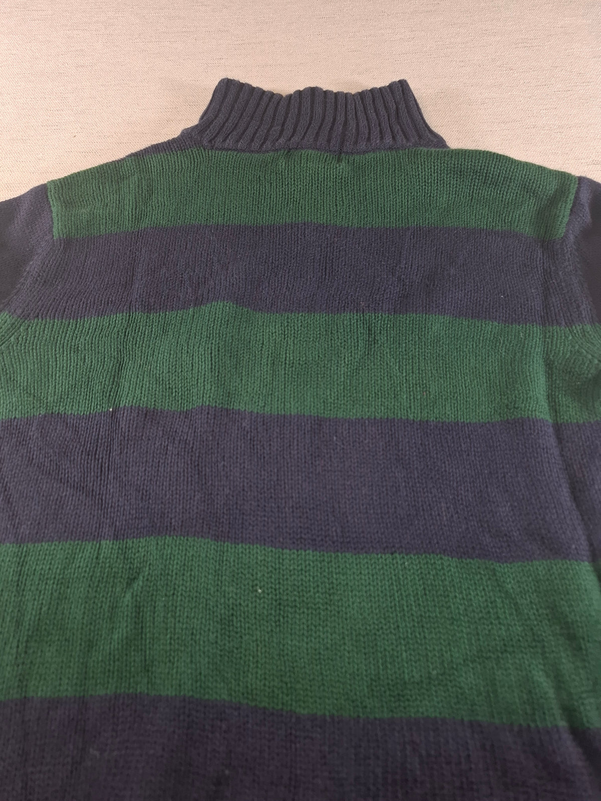 001578 – Polo Ralph Lauren 1/4 Zip Pullover – Blue/Green, Size L FOR BOYS (18/20YRS)