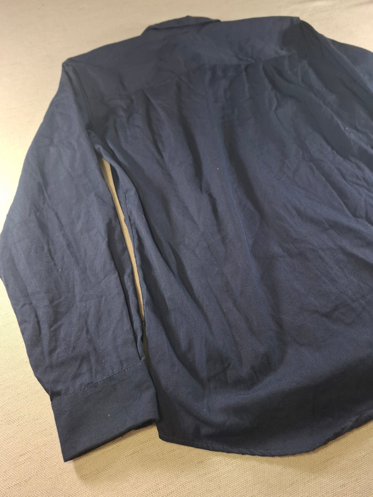 001581 – Carhartt Flame-Resistant Work Shirt – Navy, Size M