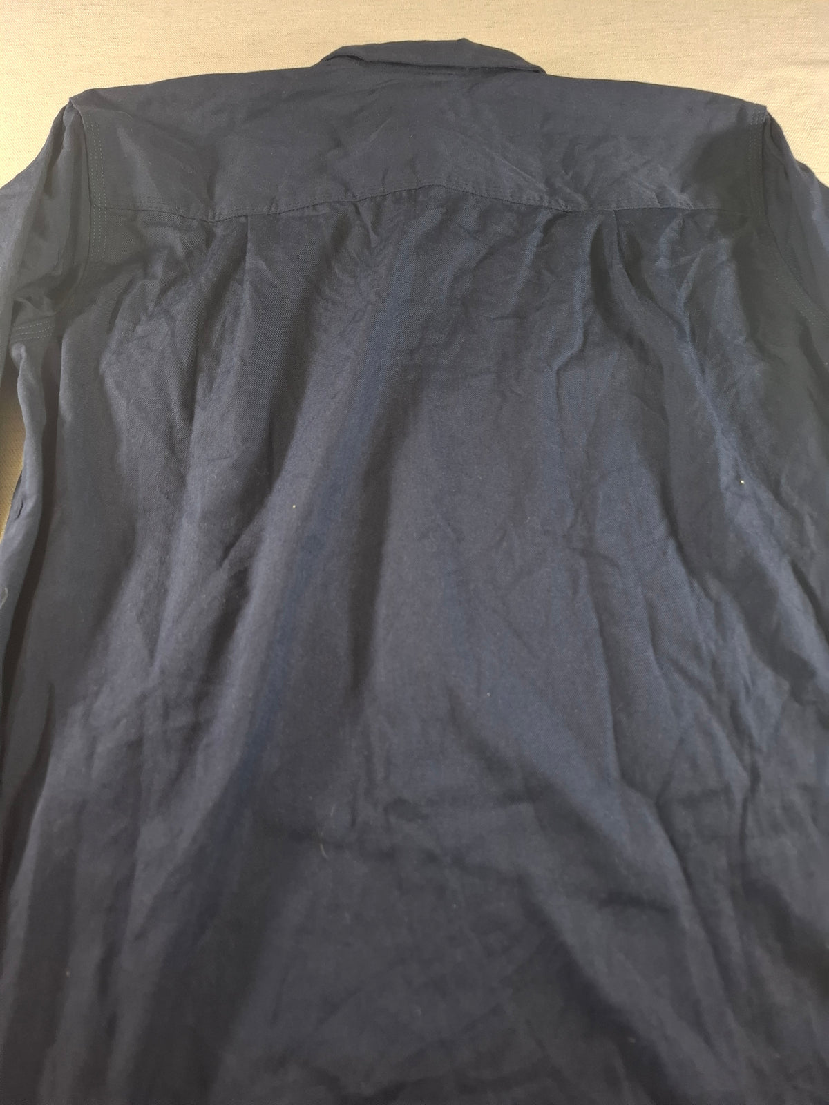 001581 – Carhartt Flame-Resistant Work Shirt – Navy, Size M