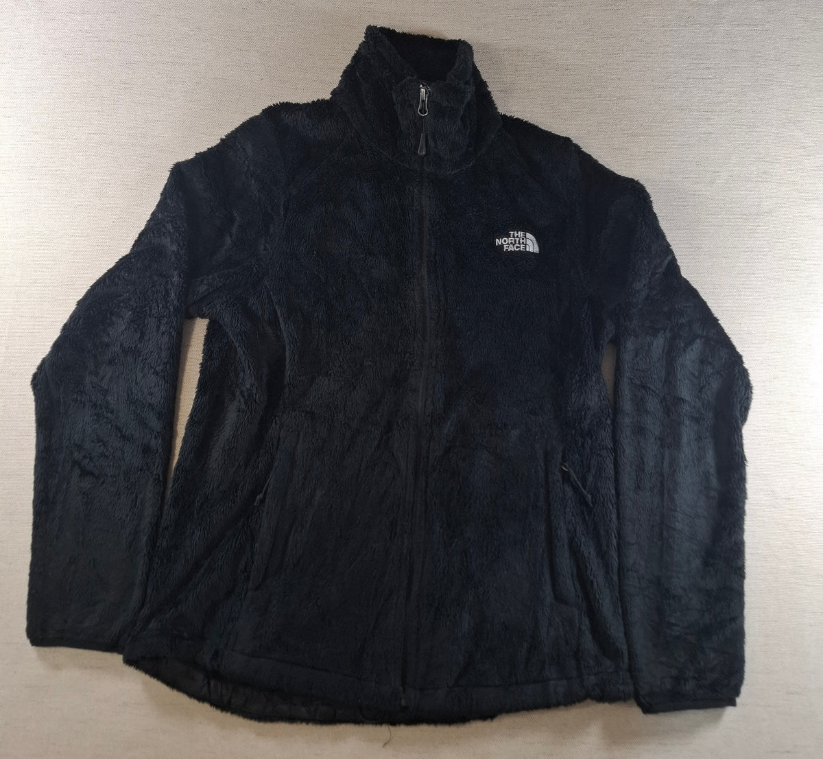 001558 – The North Face Fleece Jacket – Black, Size Women's M