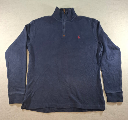 000428 – Polo Ralph Lauren 1/4 Zip Pullover – Navy, Size S
