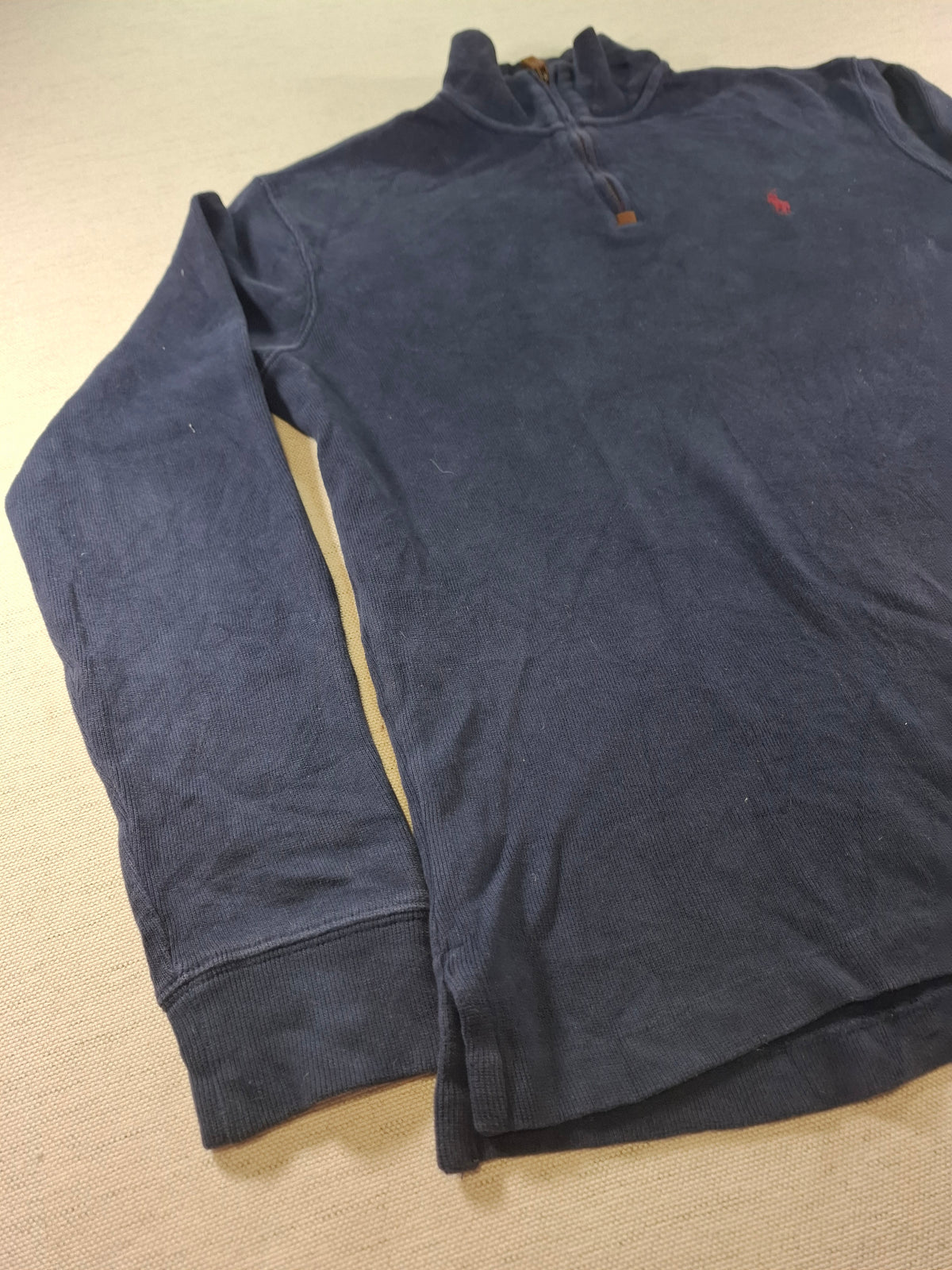 000428 – Polo Ralph Lauren 1/4 Zip Pullover – Navy, Size S