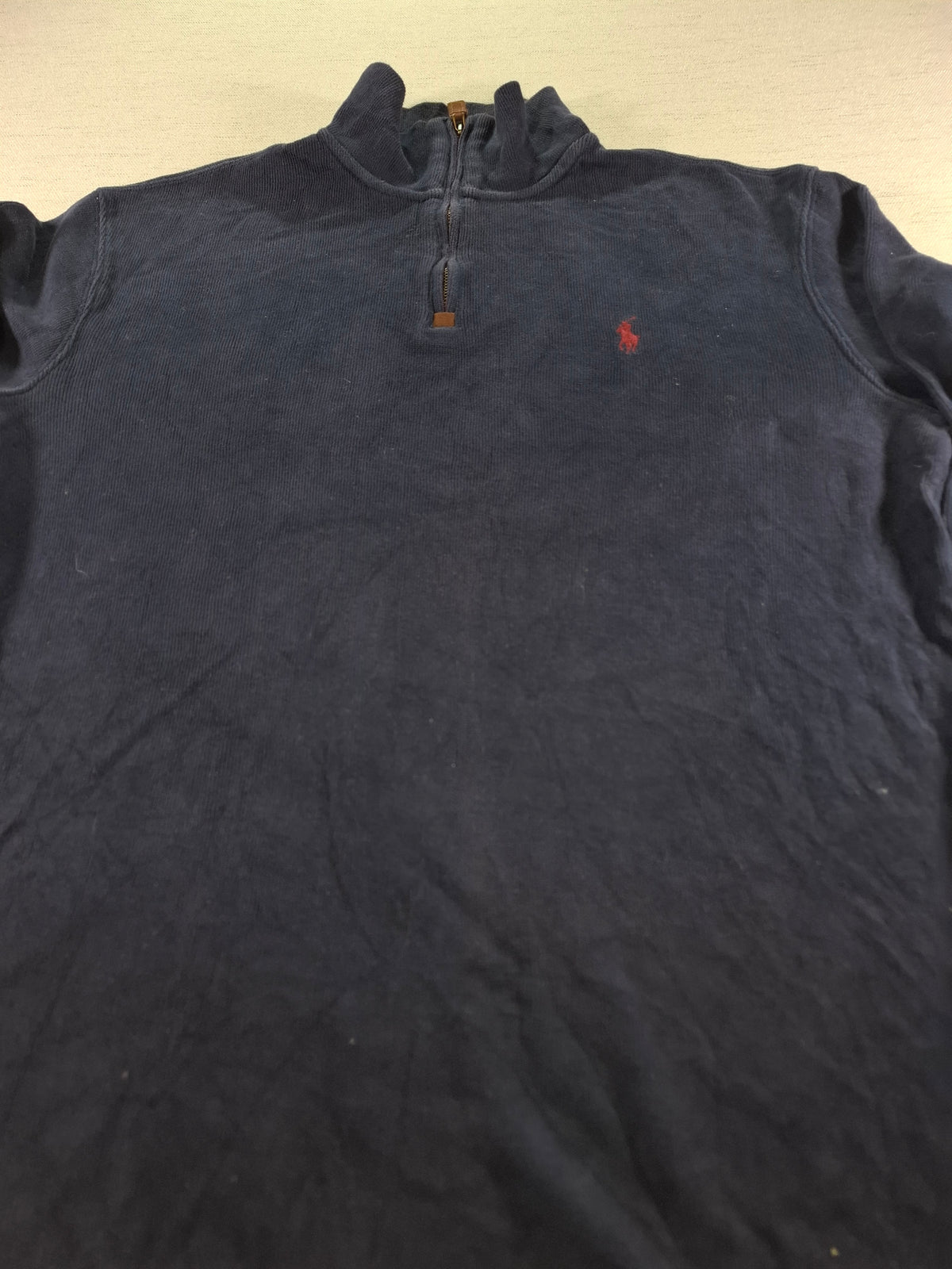 000428 – Polo Ralph Lauren 1/4 Zip Pullover – Navy, Size S
