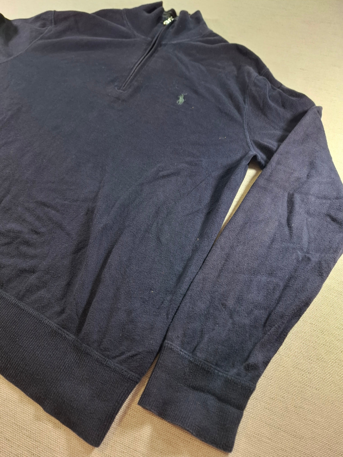 000430 – Polo Ralph Lauren 1/4 Zip Pullover – Navy, Size M