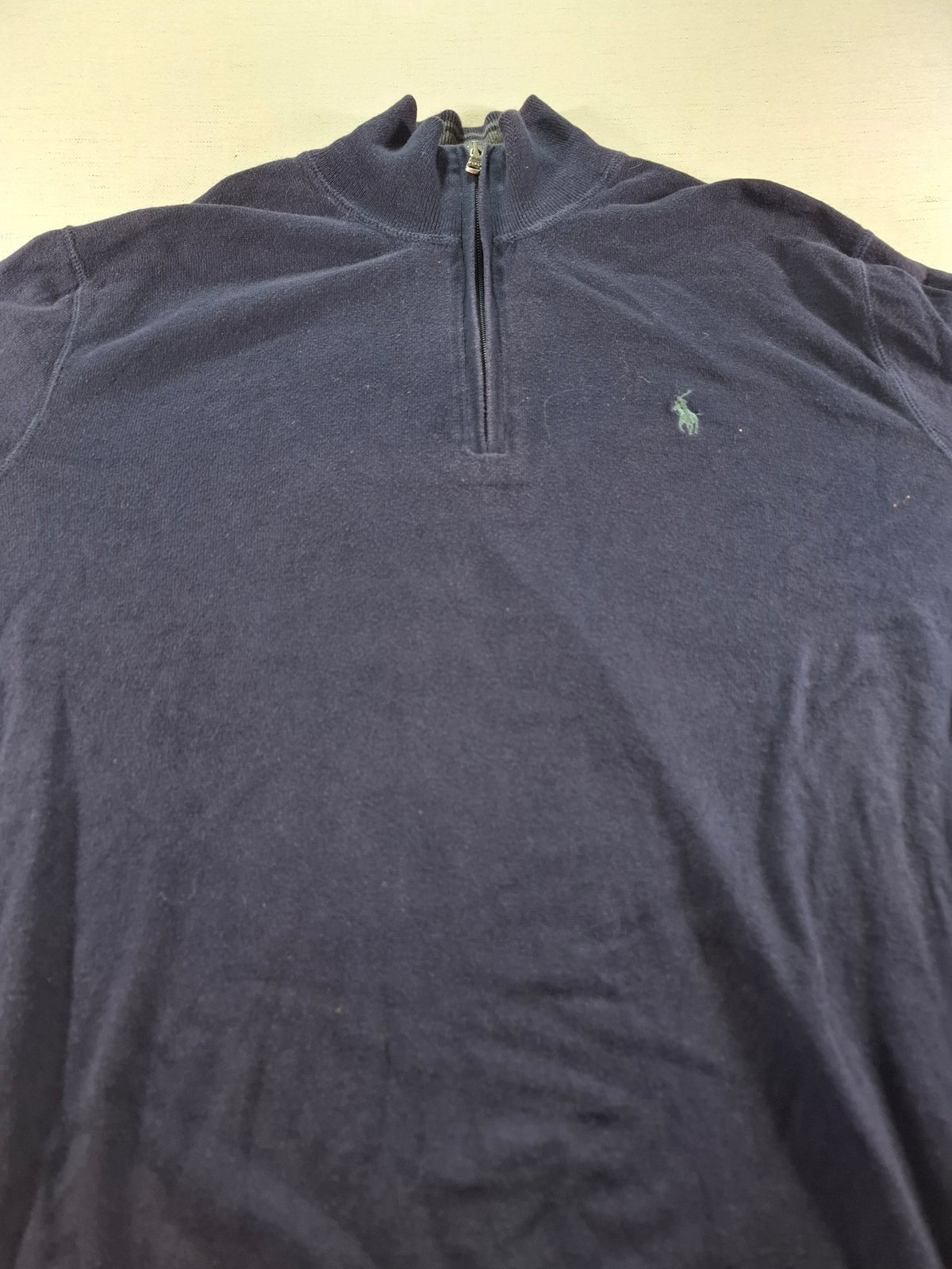000430 – Polo Ralph Lauren 1/4 Zip Pullover – Navy, Size M
