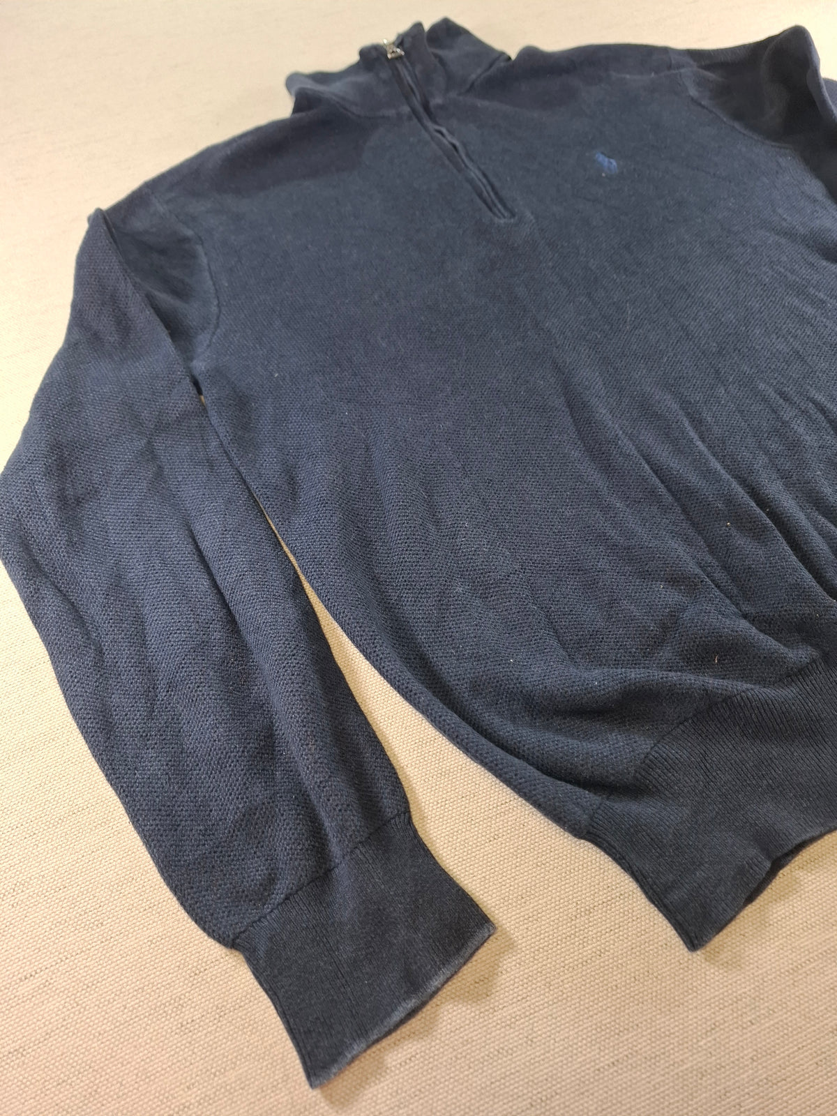 000431 – Polo Ralph Lauren 1/4 Zip Pullover – Navy, Size M