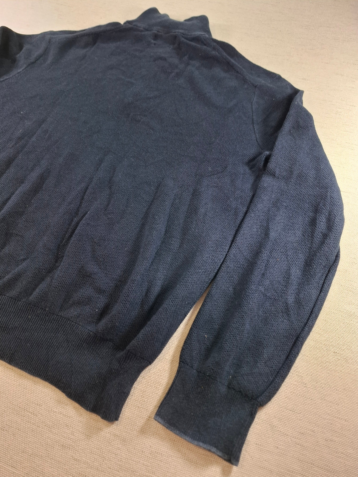 000431 – Polo Ralph Lauren 1/4 Zip Pullover – Navy, Size M