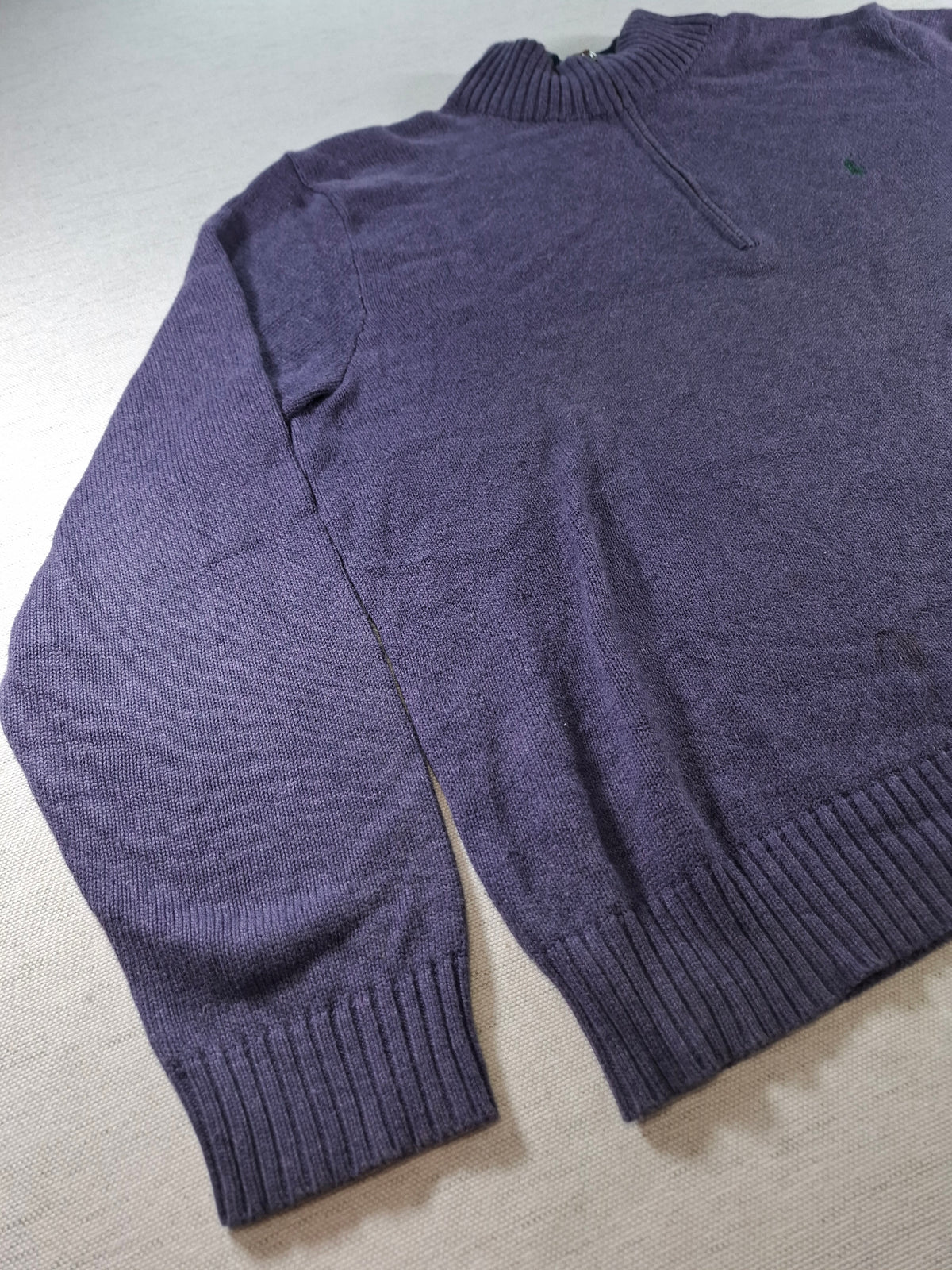 000434 – Polo Ralph Lauren 1/4 Zip Pullover – Purple, Size XXL