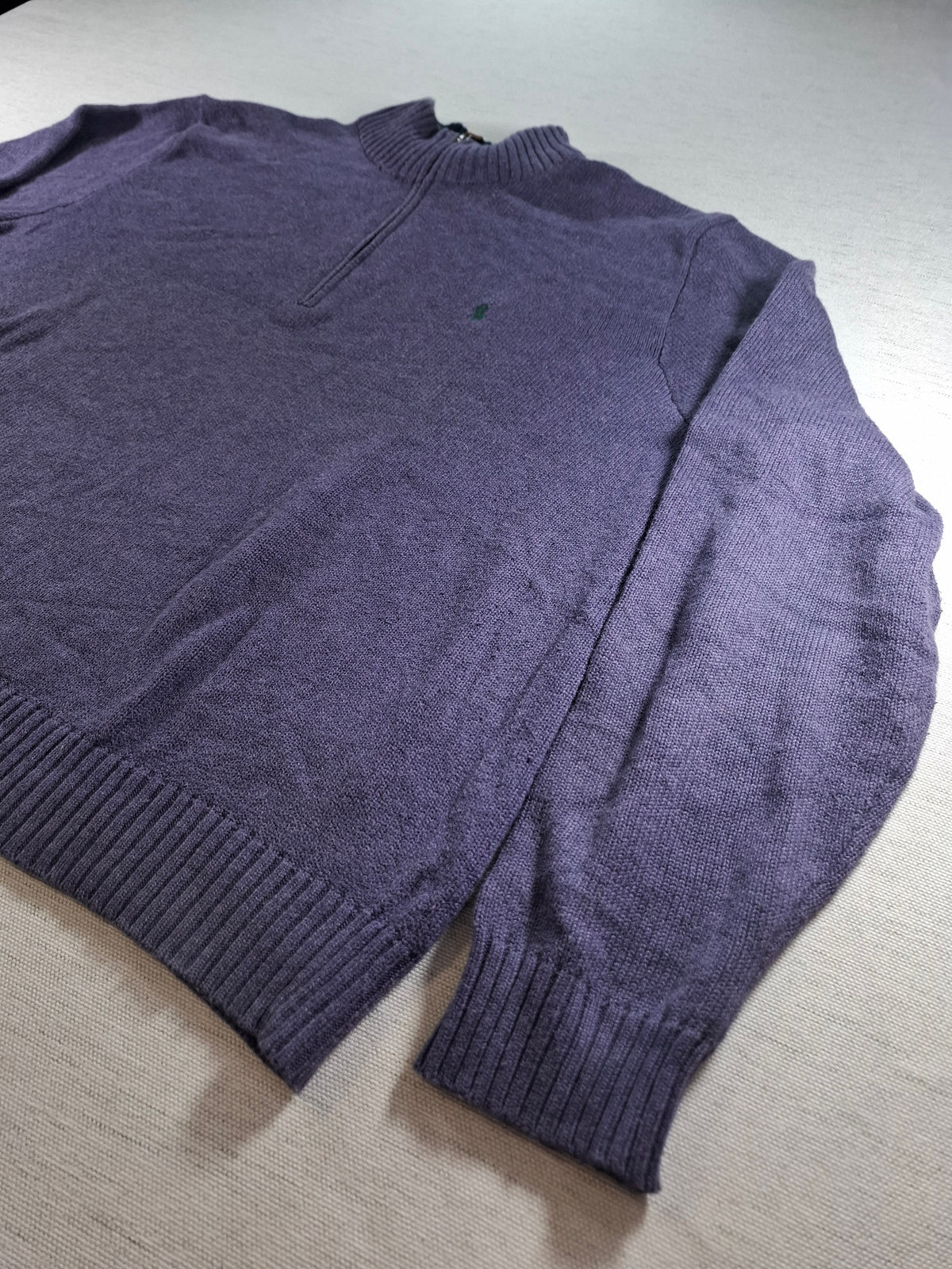 000434 – Polo Ralph Lauren 1/4 Zip Pullover – Purple, Size XXL