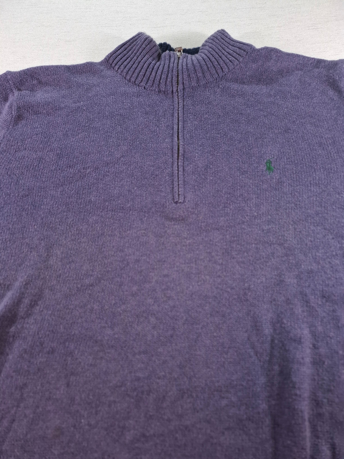 000434 – Polo Ralph Lauren 1/4 Zip Pullover – Purple, Size XXL